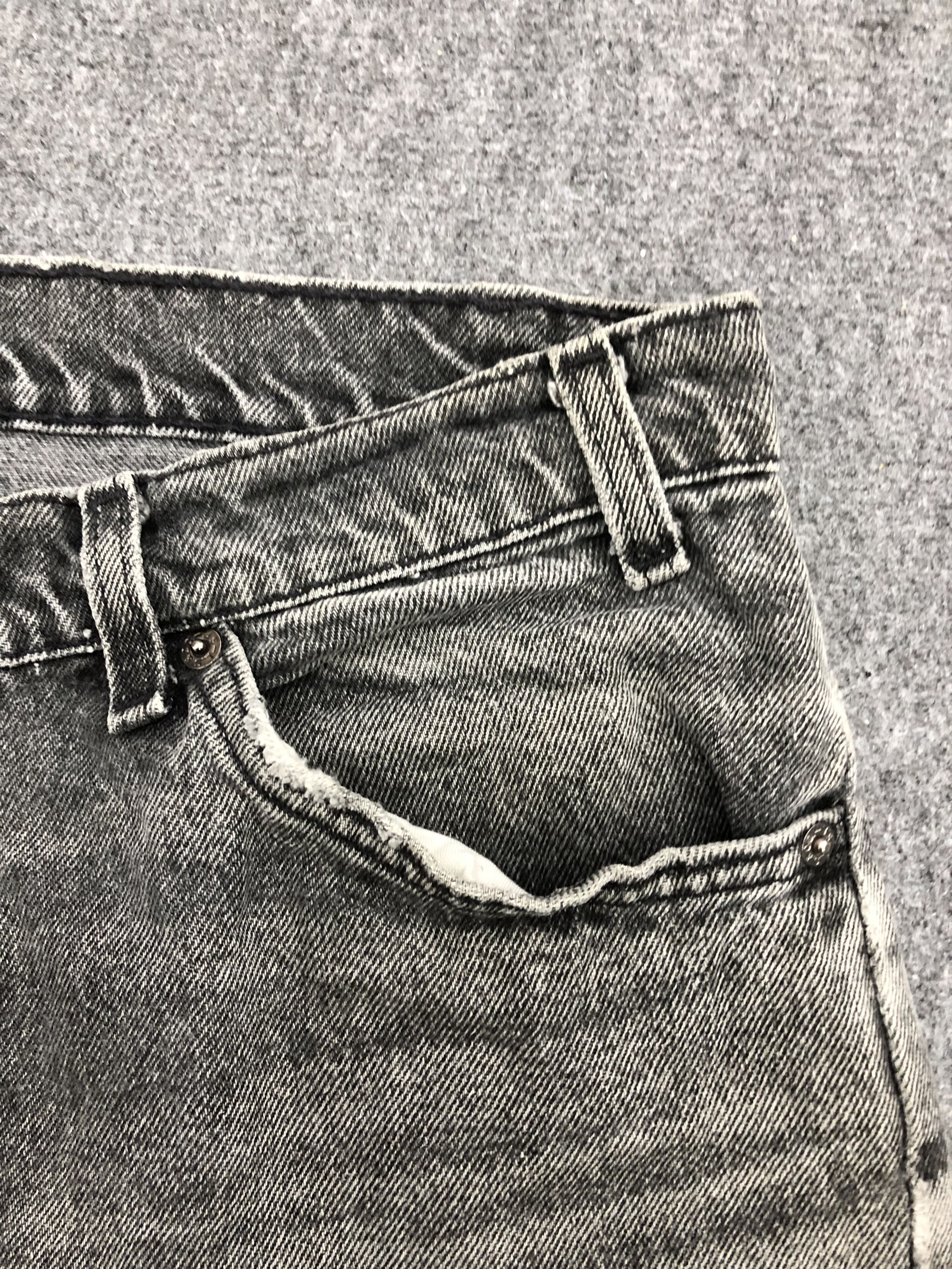 Levi's Vintage 90s Levis 550 Black Cropped Jeans DP1167 Size US 34 / EU 50 - 5 Thumbnail