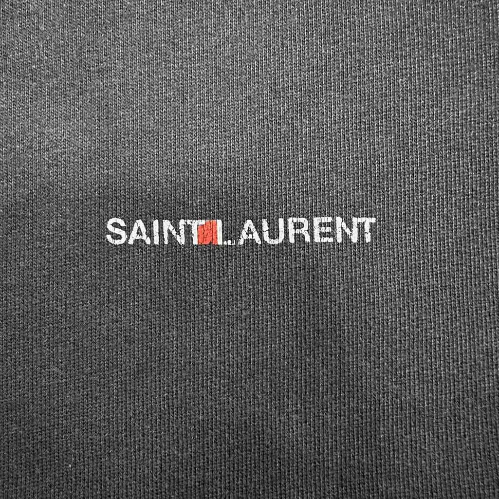 Saint Laurent Paris Saint Laurent Paris Petit Logo Hoodie (sl22110812) Size US XL / EU 56 / 4 - 6 Thumbnail