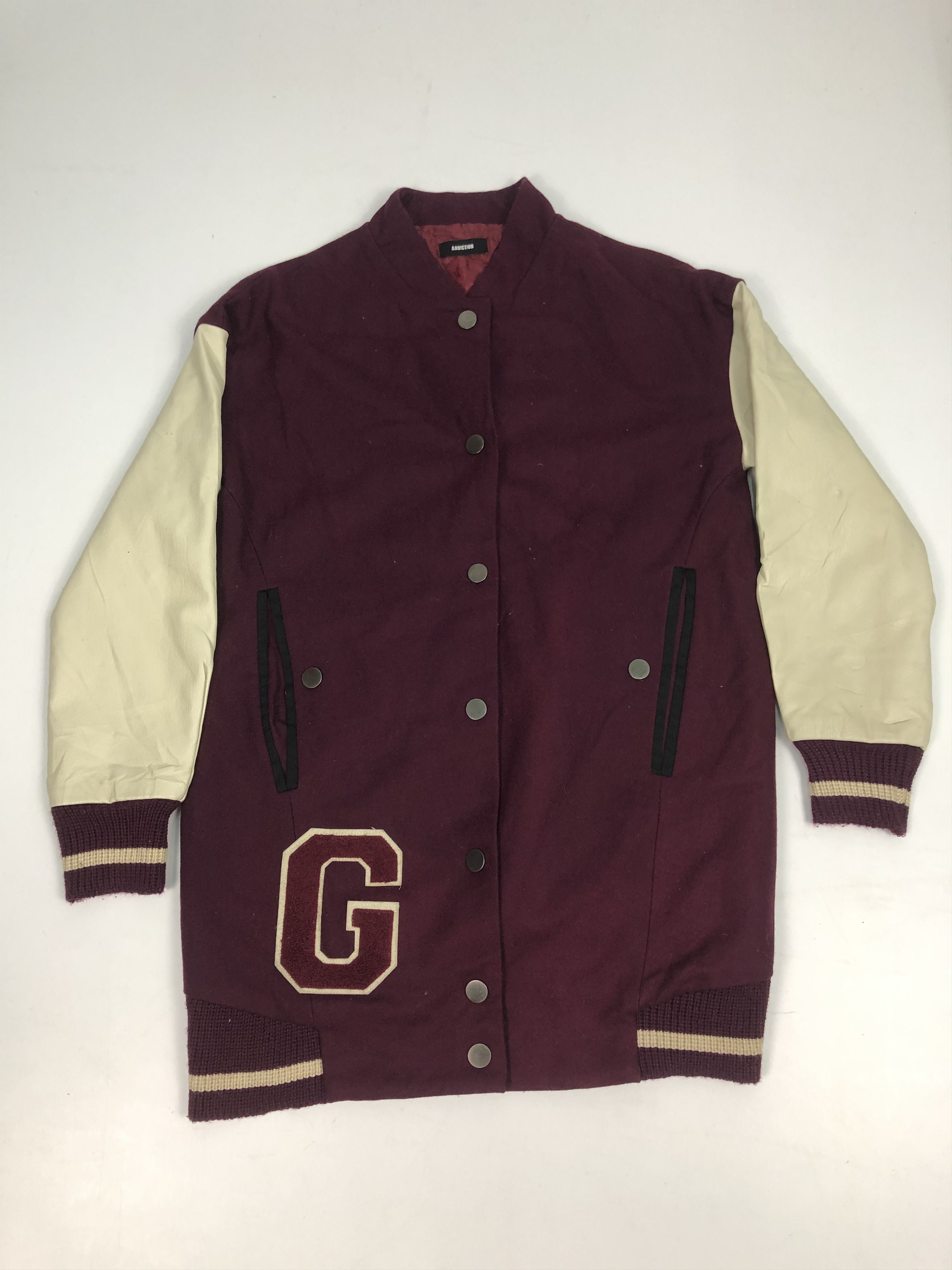 Vintage Vintage 90s Japanese Brand Addiction Varsity Jacket V0111 Size US L / EU 52-54 / 3 - 1 Thumbnail