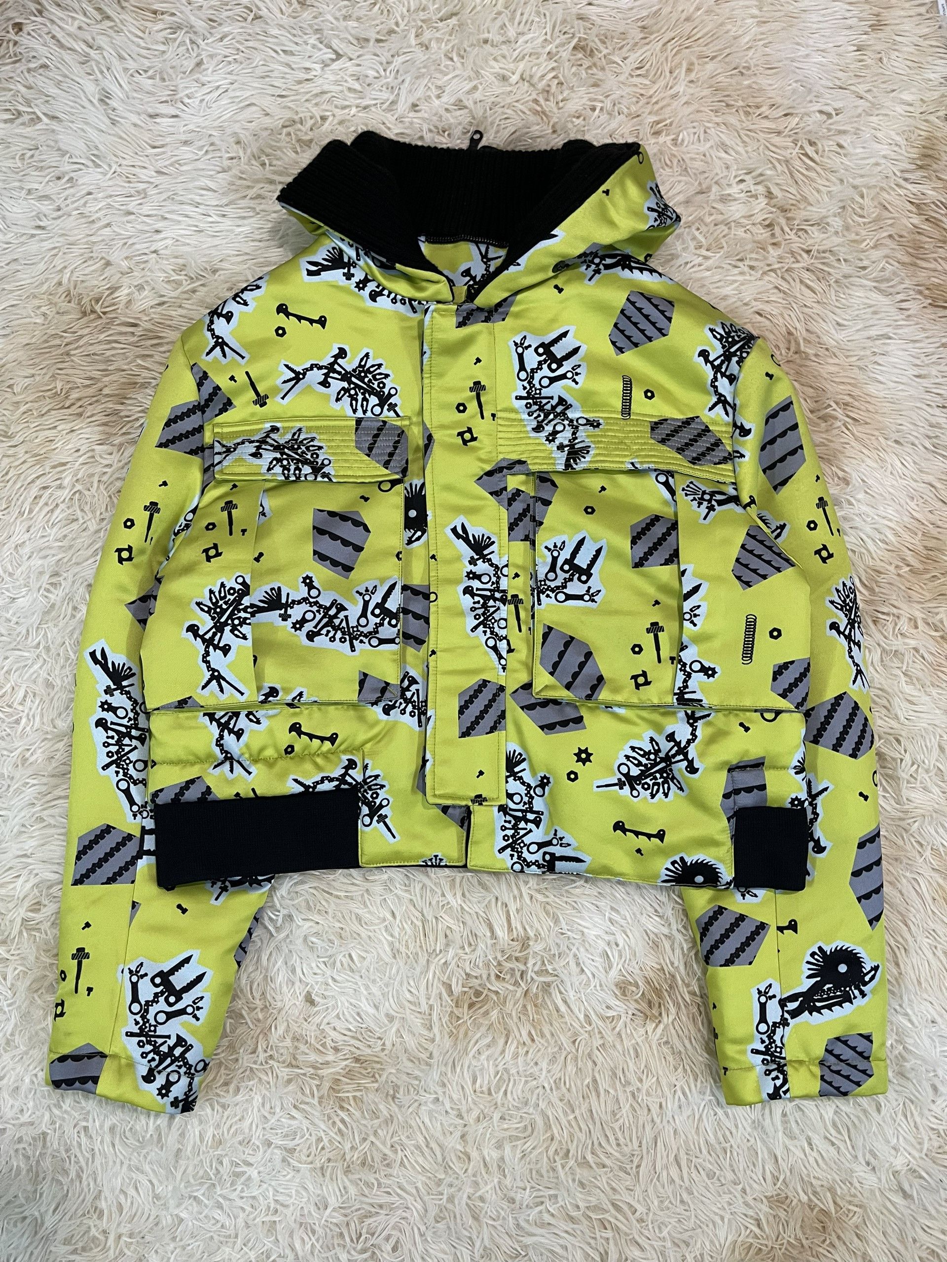 Kenzo Kenzo S/S2019 Cropped Razor Jacket with Hood | Grailed