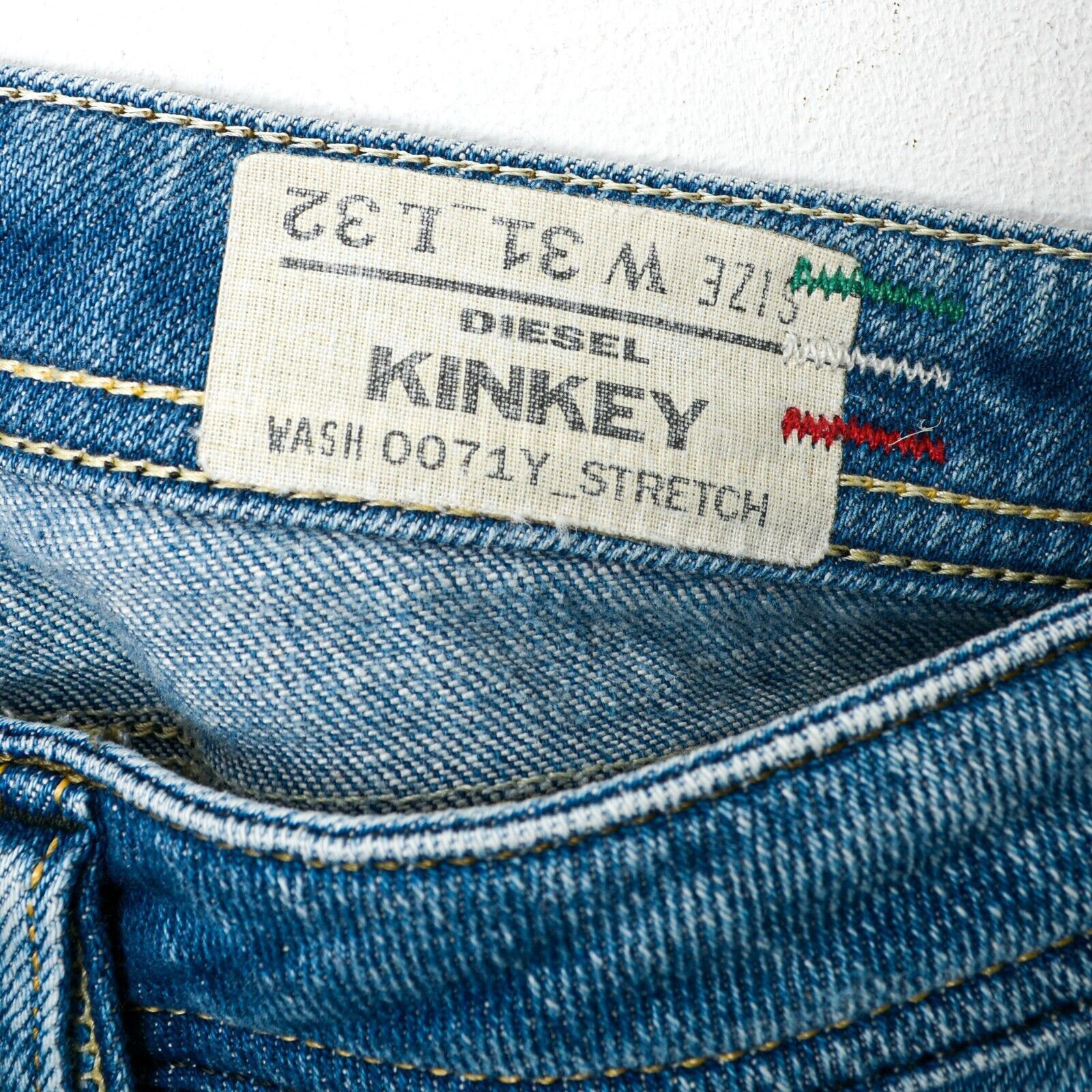 Diesel KINKEY Slim Skinny W31 L32 Jeans Low Rise Trousers Pants Size 31" - 2 Thumbnail