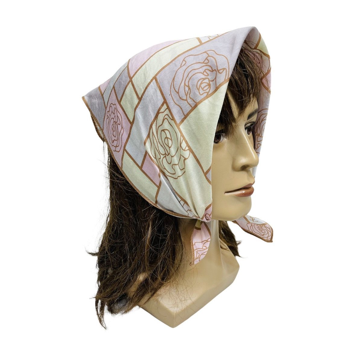 YVES SAINT LAURENT BANDANA HANDKERCHIEF NECKERCHIEF SCARF