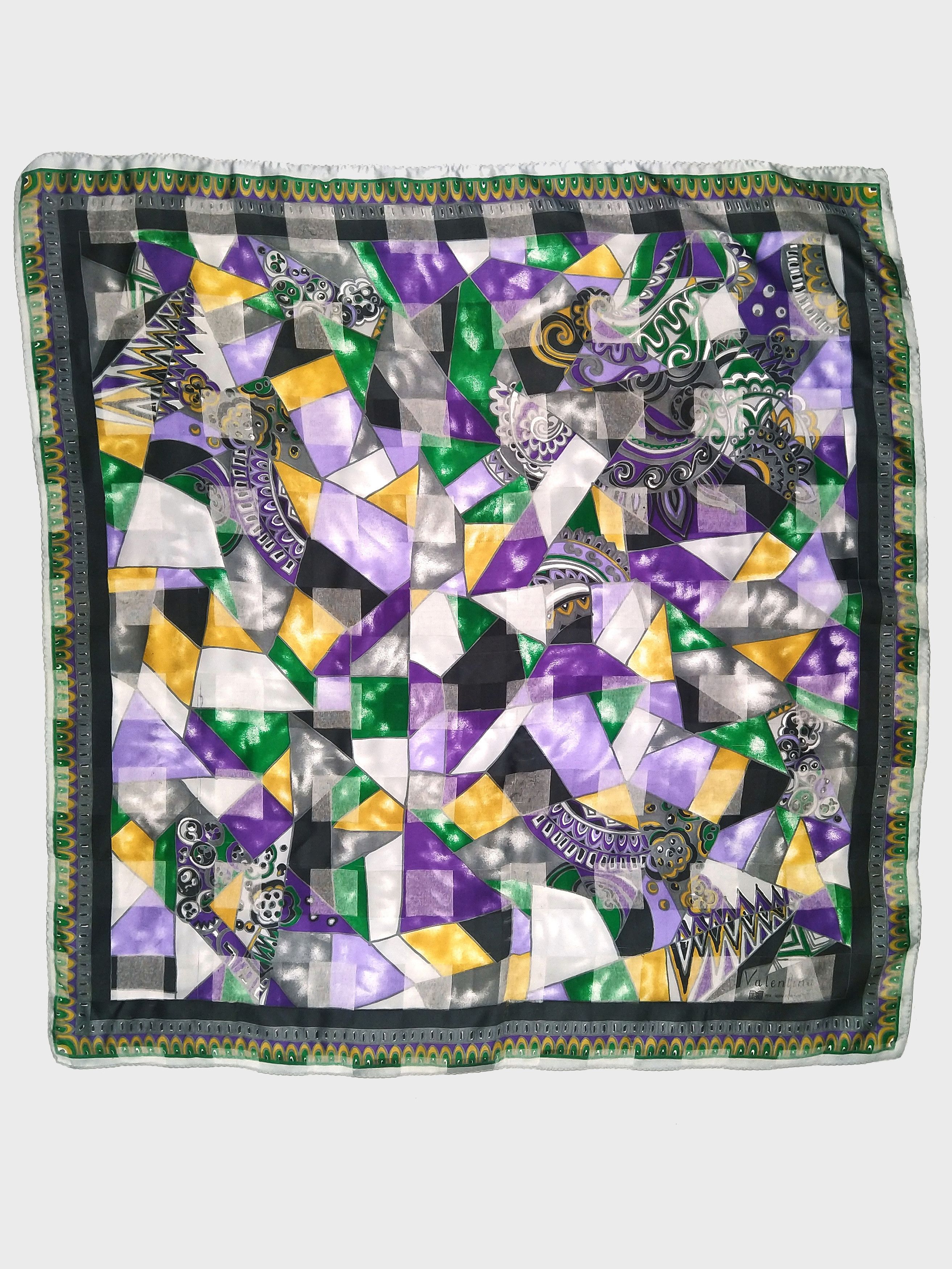 Vintage Manlio Bonetti Valentina Italian Vintage Silk Scarf Size ONE SIZE - 2 Thumbnail