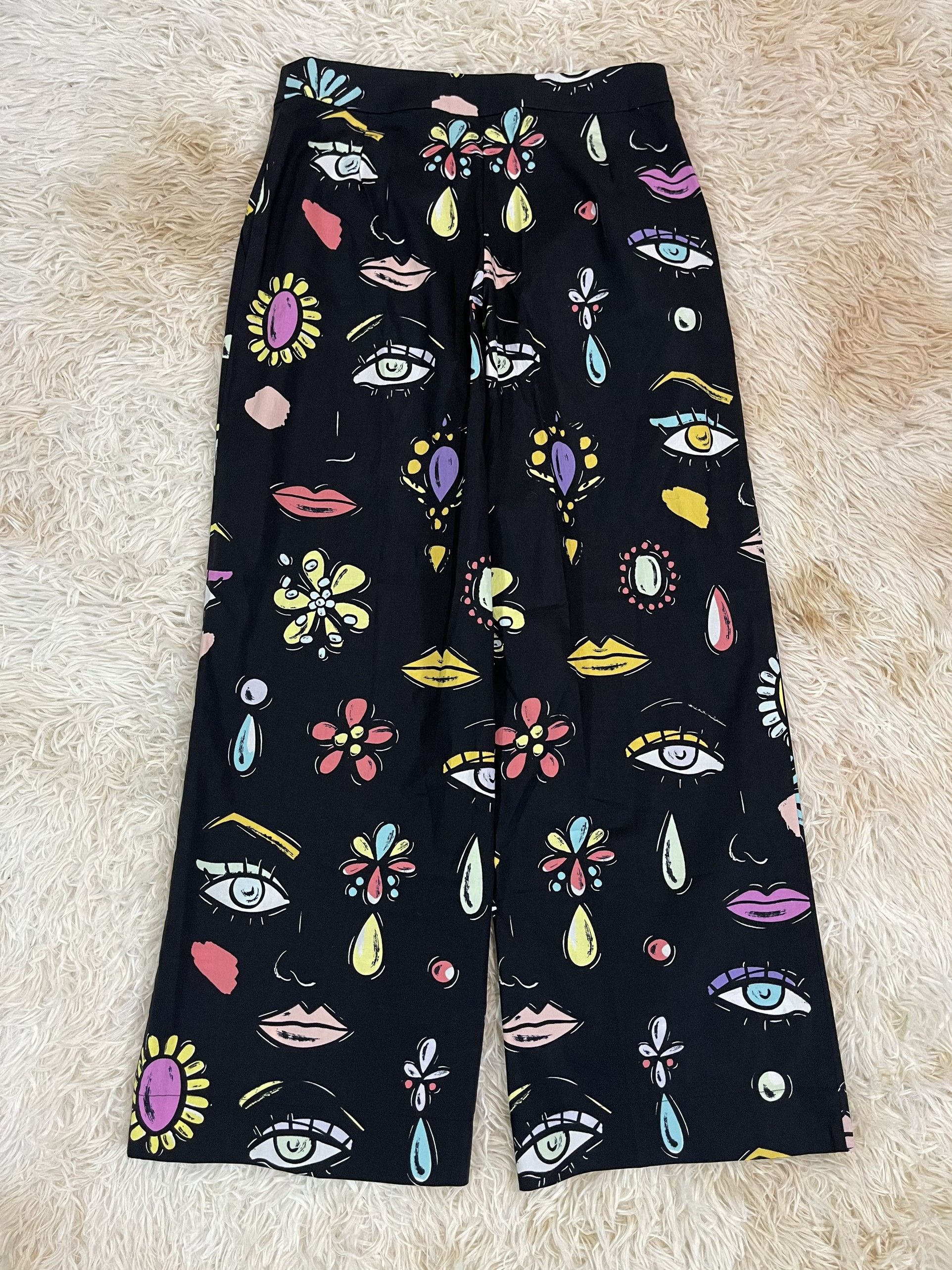 Moschino Moschino Couture 1990's Emoji Pants Size US 29 - 7 Thumbnail