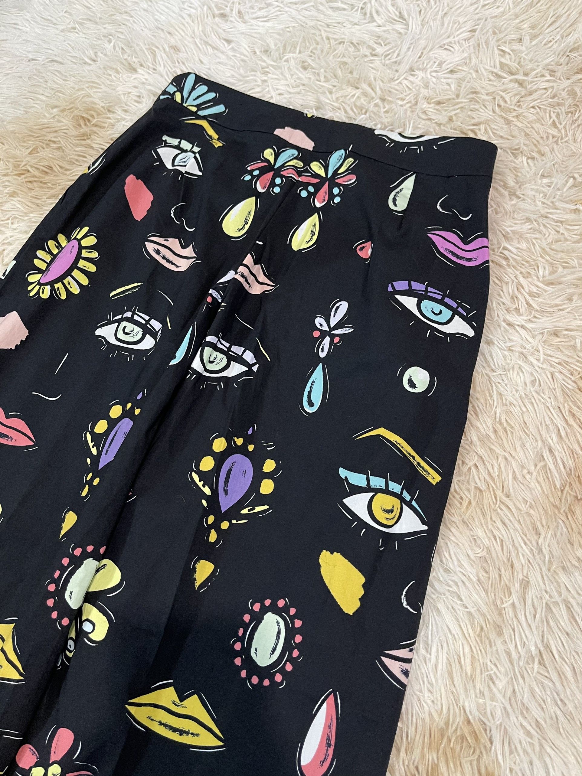 Moschino Moschino Couture 1990's Emoji Pants Size US 29 - 9 Thumbnail