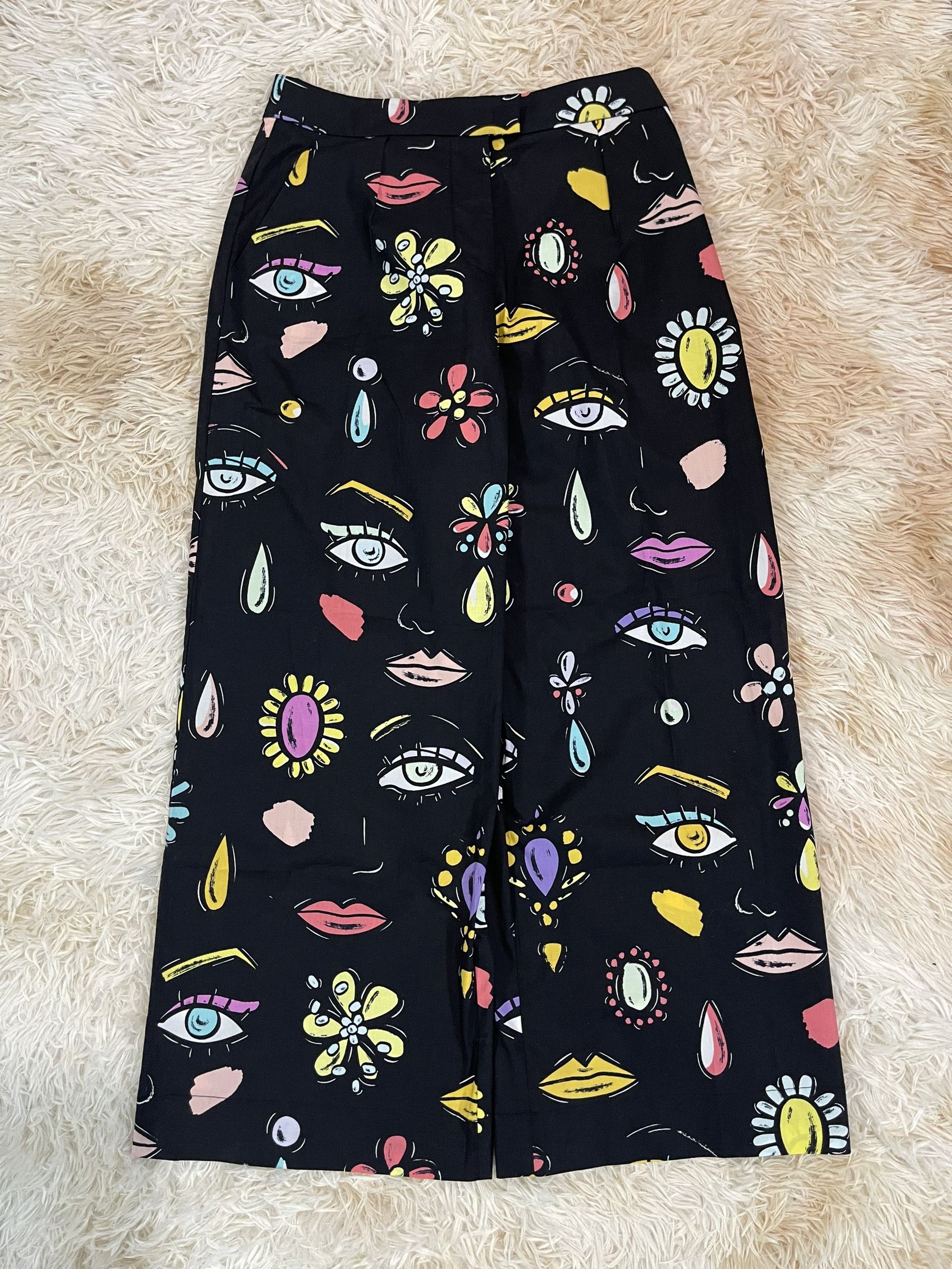 Moschino Moschino Couture 1990's Emoji Pants Size US 29 - 1 Thumbnail
