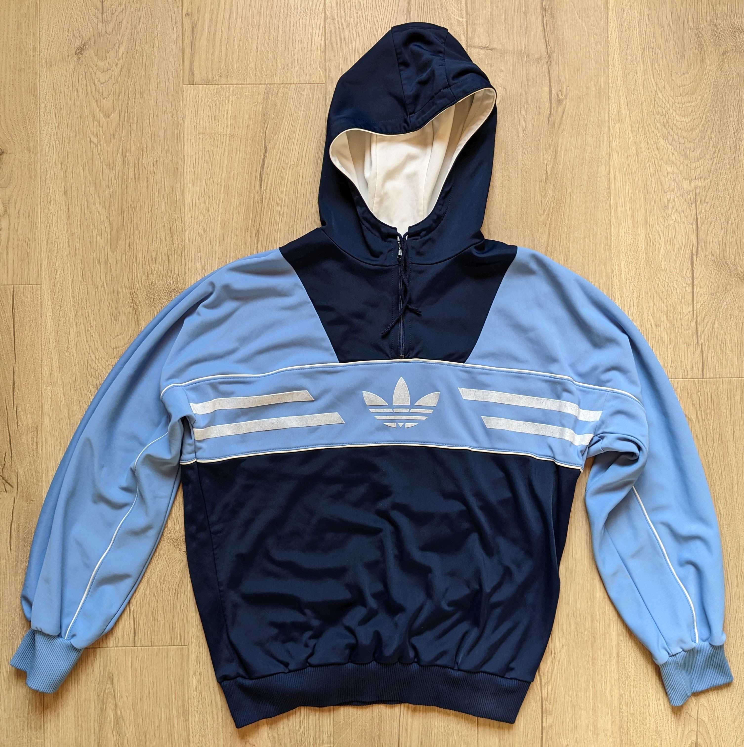 Adidas × Streetwear × Vintage Adidas Longbeach 1985 Hoodie Vintage 