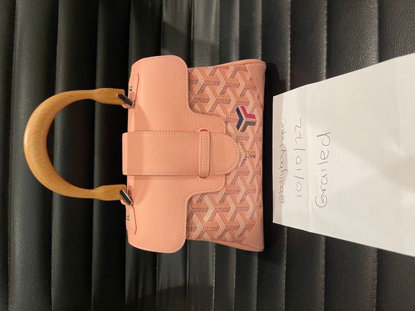 Goyard Saigon Souple Mini Bag Pink Goyardine Silver Hardware – Madison  Avenue Couture