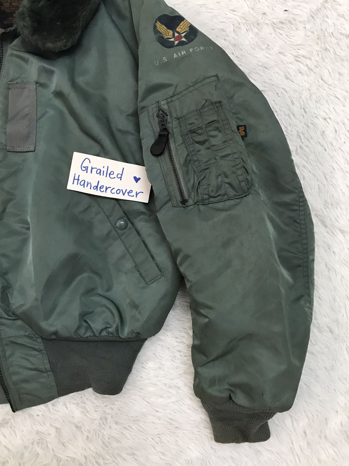 Alpha Industries Vtg B-15D Alpha Industries USAF Bomber Jacket Made in Usa Size US M / EU 48-50 / 2 - 6 Thumbnail