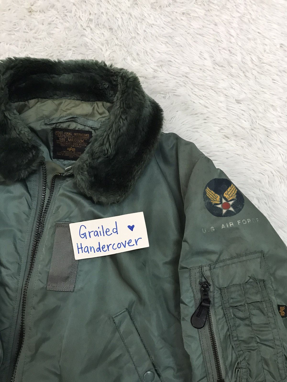 Alpha Industries Vtg B-15D Alpha Industries USAF Bomber Jacket Made in Usa Size US M / EU 48-50 / 2 - 4 Thumbnail