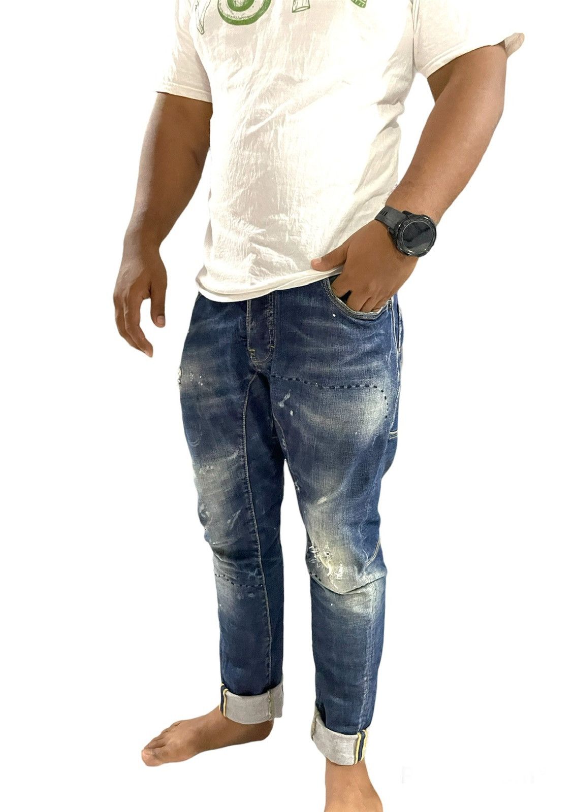 DSQUARED2 Tidy Biker Jean サイズ50 🔥🏍🔥Dsquared2 Tidy Biker Jeans Size 50 Made in 🇮🇹