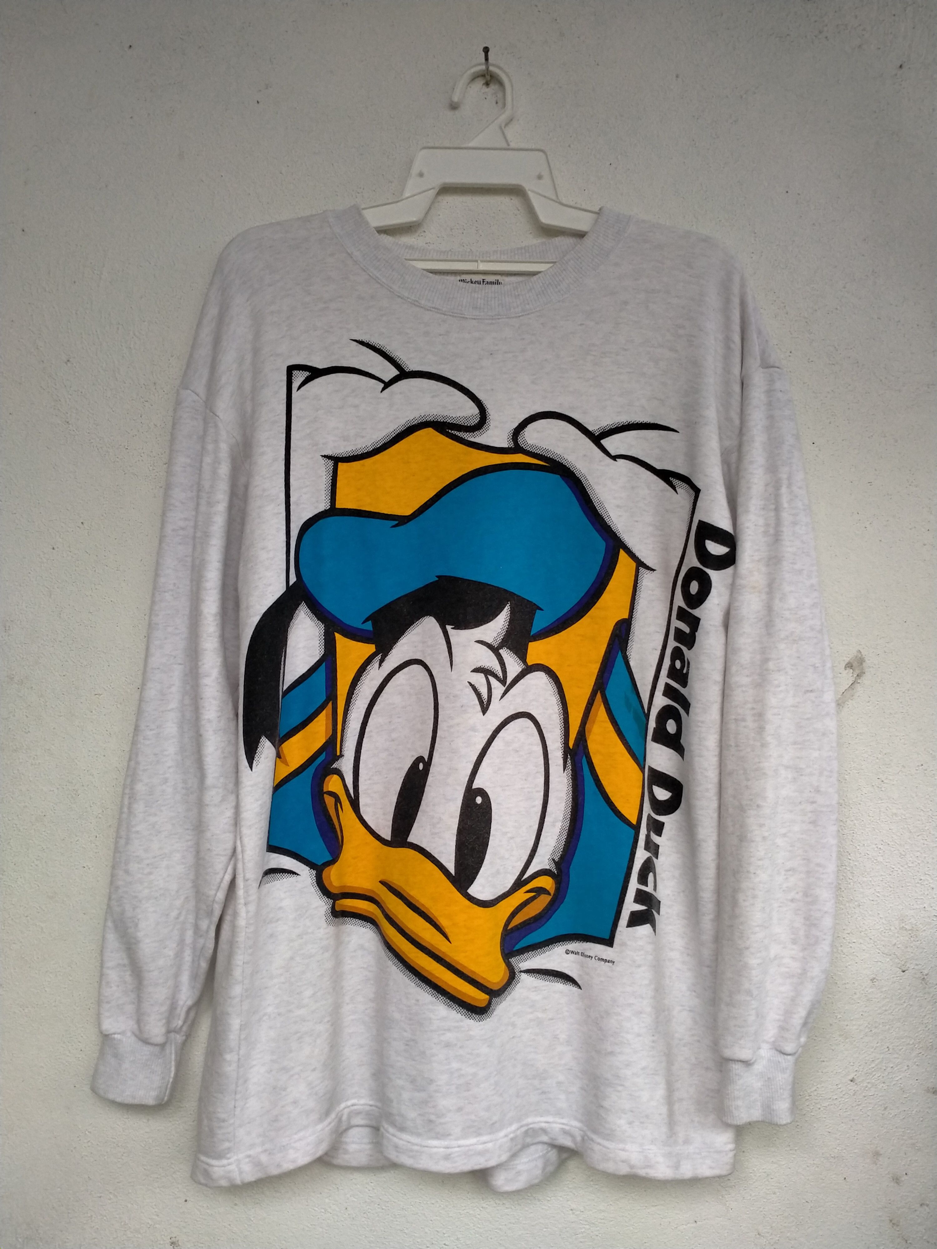 Vintage Disney Donald Duck Blue Comedy Hour Sweatshirt Size XXL RG021 main image 1