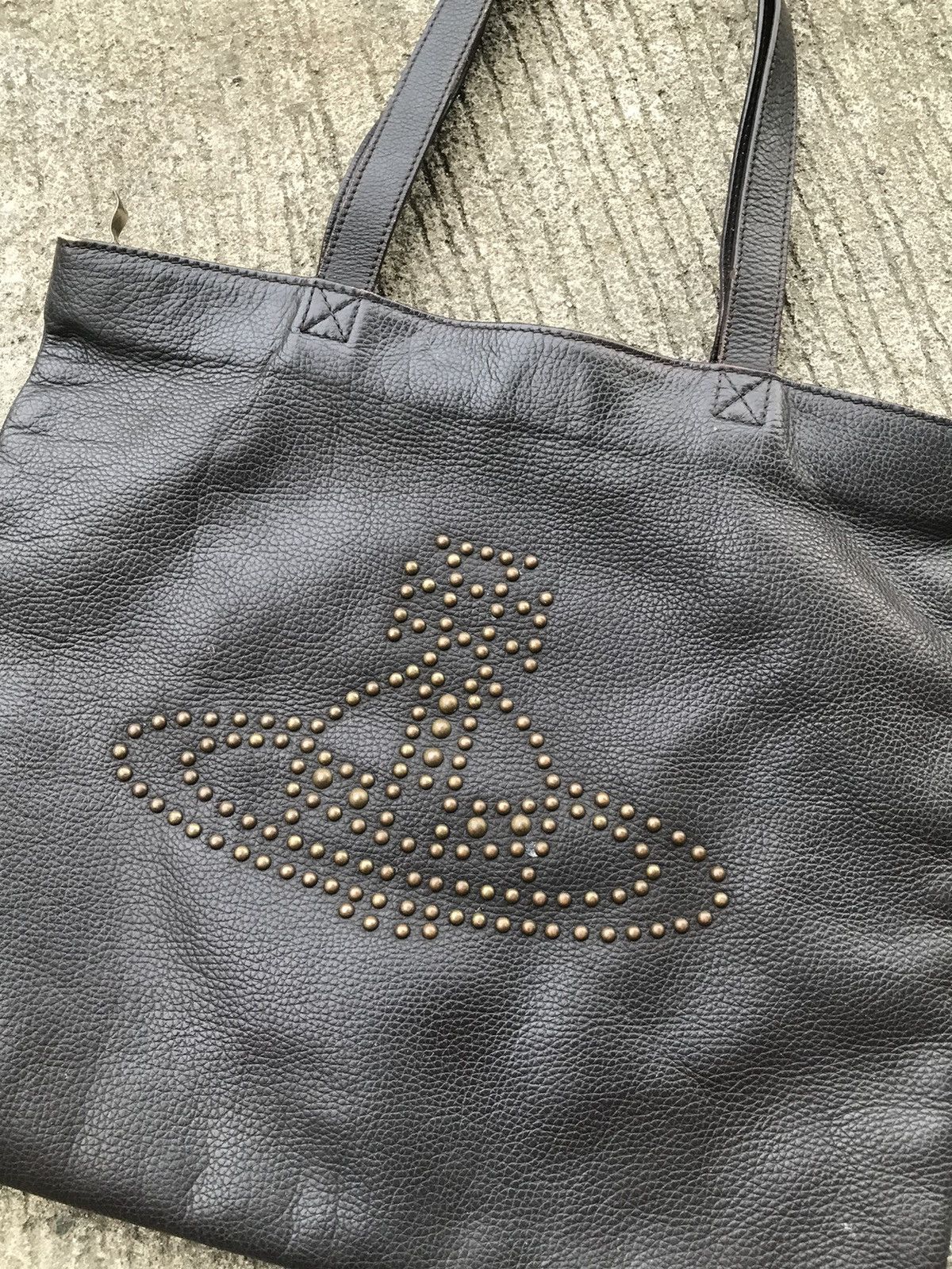 Vivienne Westwood Vivienne Westwood Vintage Studded Leather Tote Bag Size ONE SIZE - 3 Thumbnail
