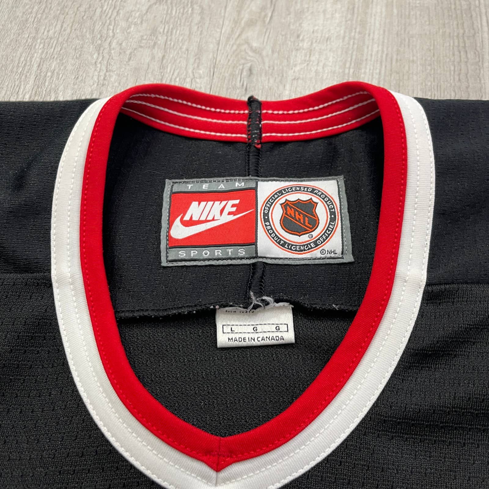 Nike VINTAGE 90s Nike Chicago Blackhawks Hockey Jersey Size US L / EU 52-54 / 3 - 4 Thumbnail