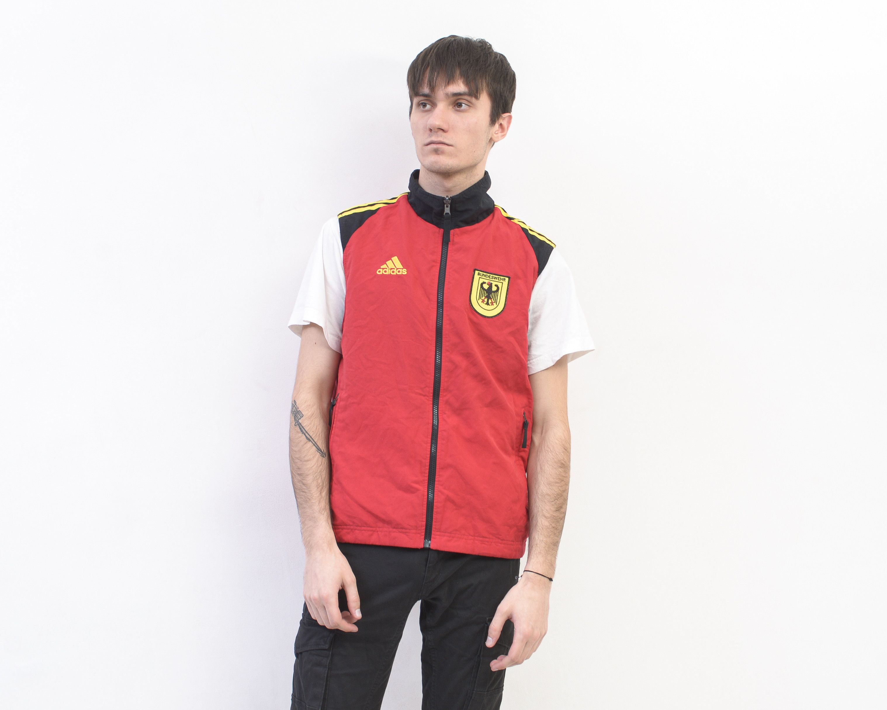 Adidas Germany Soccer Reversible XS Men Vest Gilet Waistcoat VTG Size US XS / EU 42 / 0 - 2 Thumbnail