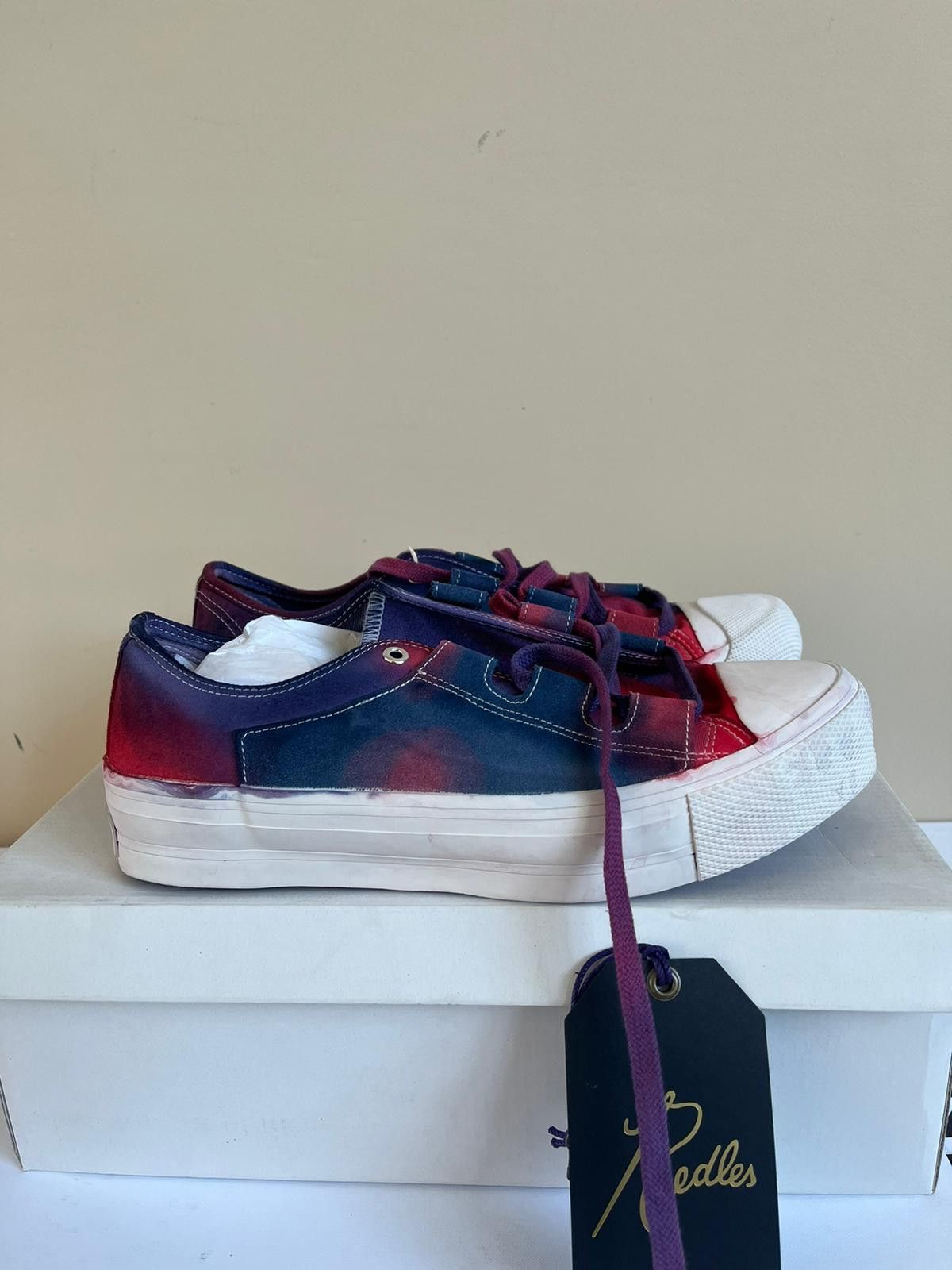 Needles Asymmetric Ghillie Sneaker in Uneven Dye / Multicolor Size US 10 / EU 43 - 12 Thumbnail