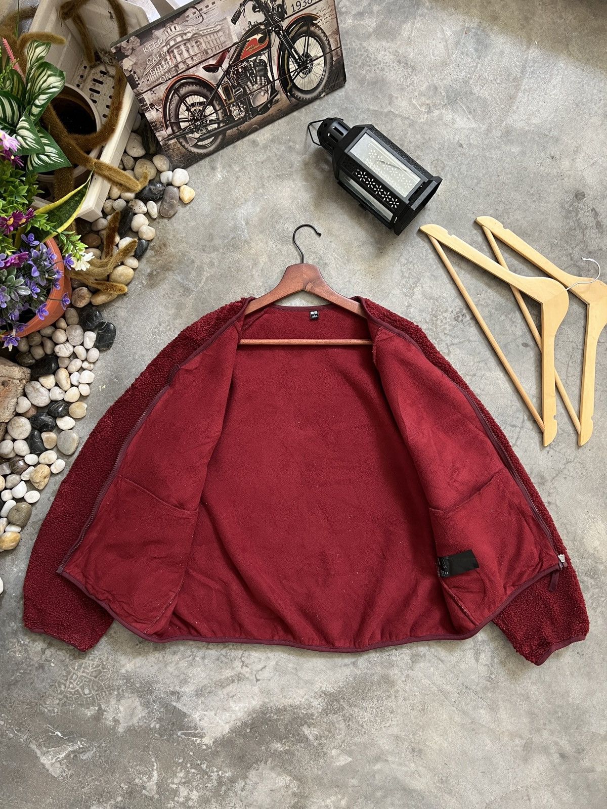 Uniqlo Vintage 🖤 Uniqlo Deep Pile Sherpa Zipper Up Cardigan Jacket Size US L / EU 52-54 / 3 - 11 Thumbnail