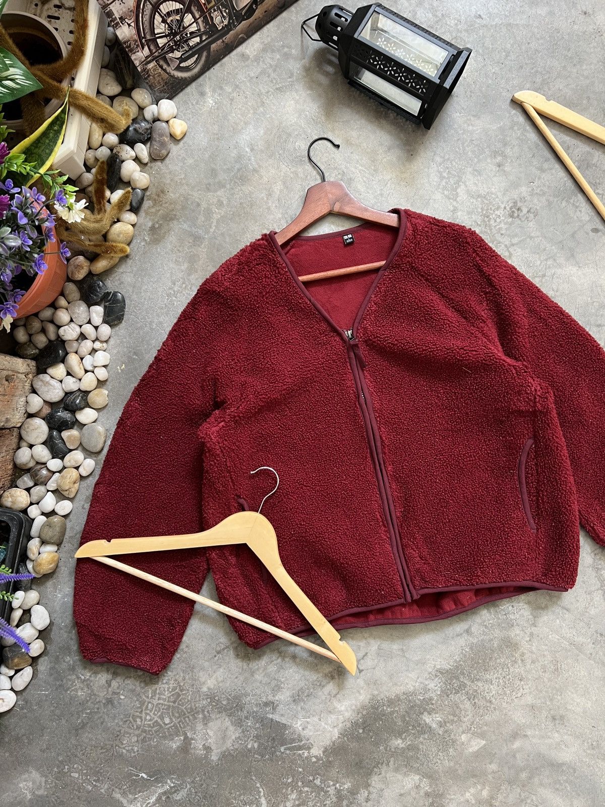 Uniqlo Vintage 🖤 Uniqlo Deep Pile Sherpa Zipper Up Cardigan Jacket Size US L / EU 52-54 / 3 - 1 Thumbnail