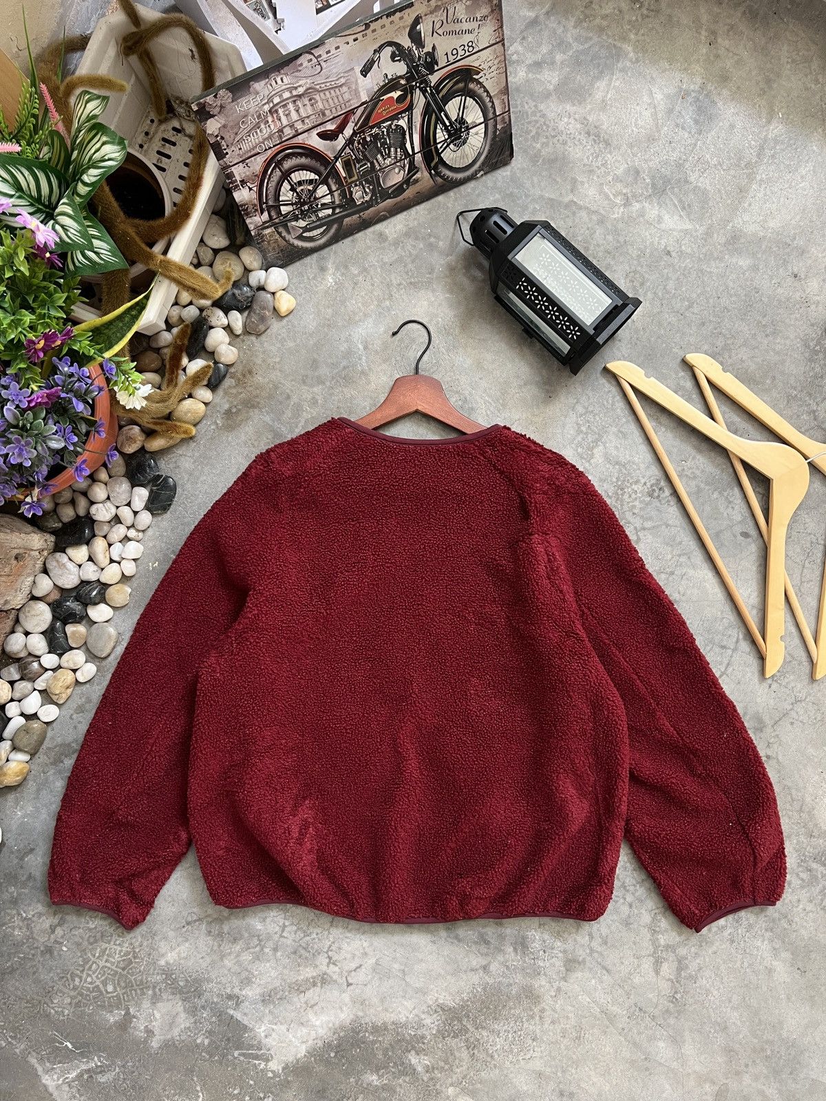 Uniqlo Vintage 🖤 Uniqlo Deep Pile Sherpa Zipper Up Cardigan Jacket Size US L / EU 52-54 / 3 - 5 Thumbnail
