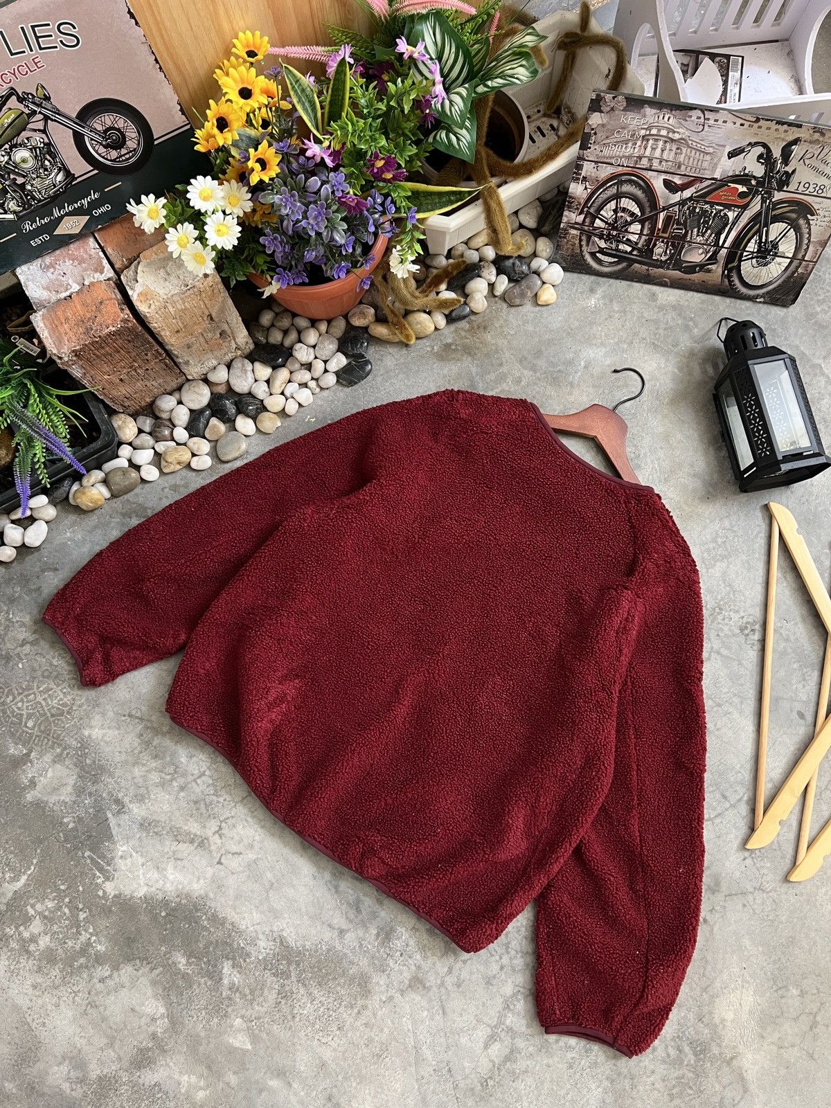 Uniqlo Vintage 🖤 Uniqlo Deep Pile Sherpa Zipper Up Cardigan Jacket Size US L / EU 52-54 / 3 - 8 Thumbnail