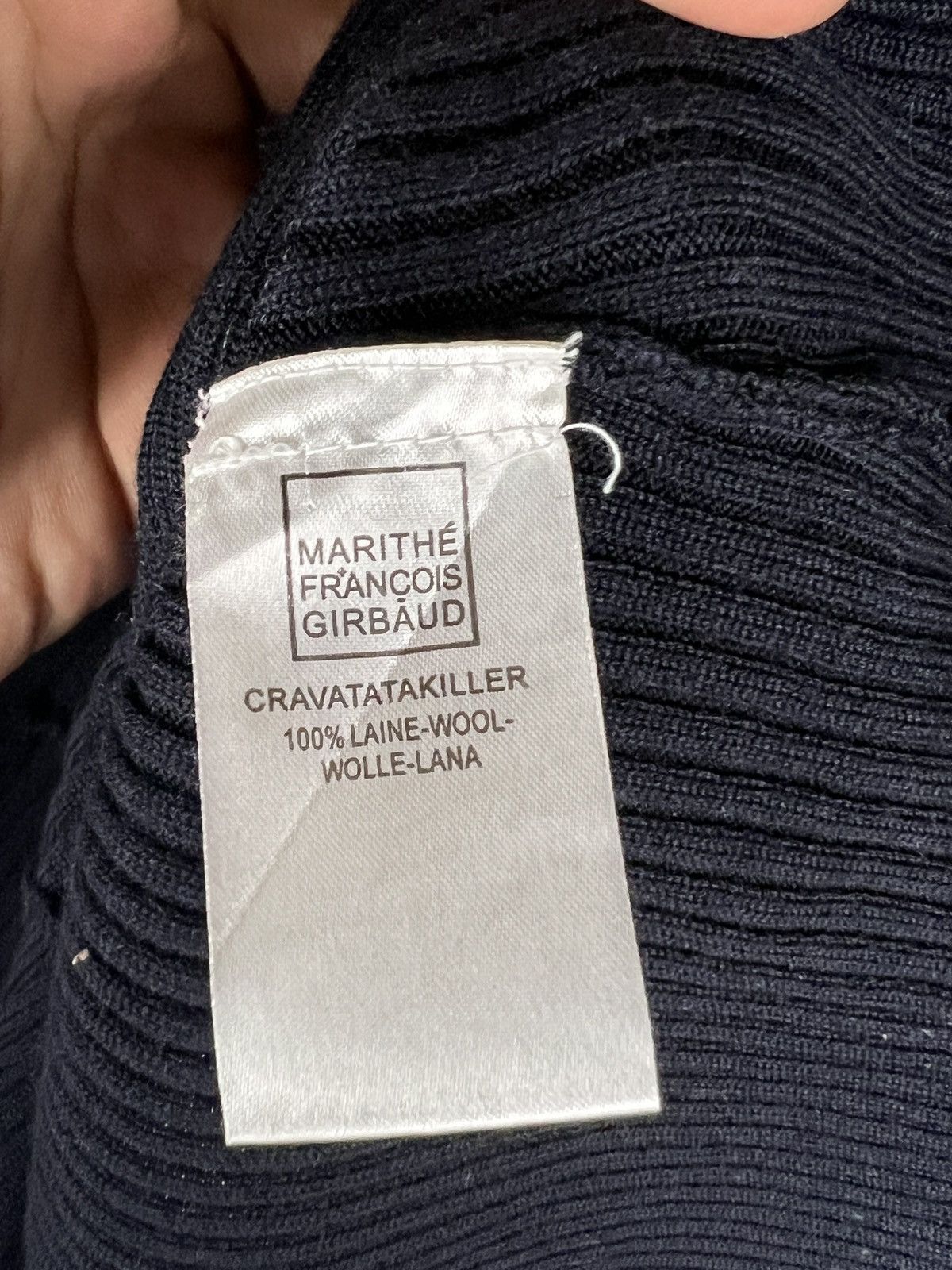 Marithe + Francois Girbaud Archive MFG Rebuild Asymmetrical Knit Sweater Size M / US 6-8 / IT 42-44 - 10 Thumbnail