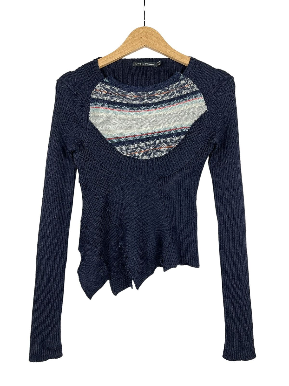 Marithe + Francois Girbaud Archive MFG Rebuild Asymmetrical Knit Sweater Size M / US 6-8 / IT 42-44 - 1 Thumbnail
