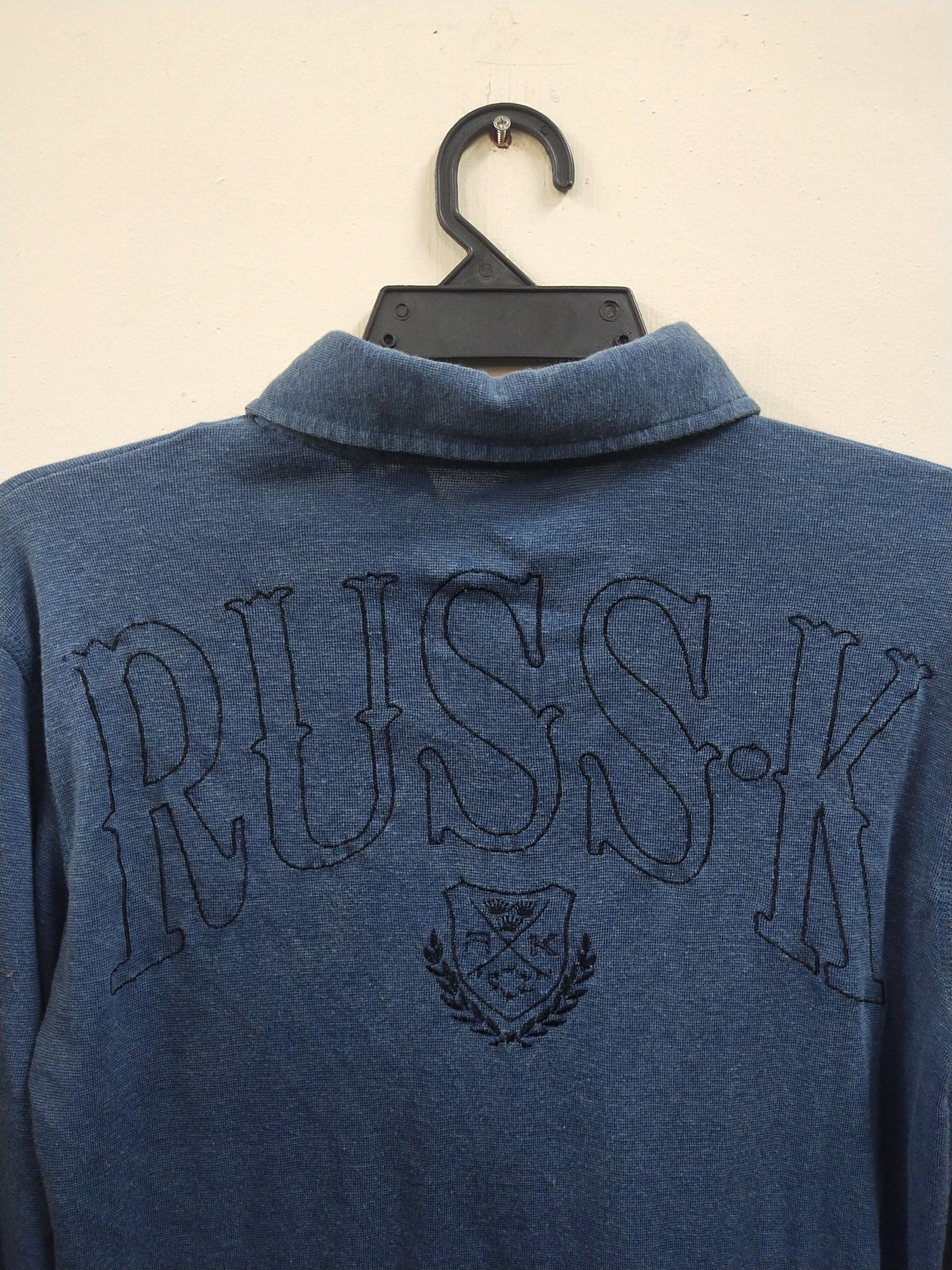 Japanese Brand 🔥Deadstock Japanese Brand RUSS.K 3 Quarter Collar T Shirt Size US M / EU 48-50 / 2 - 7 Thumbnail