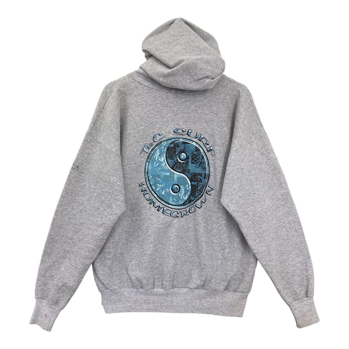 Vintage Vintage 90s Town & Country Big Logo Pullover Hoodies Size M Size US M / EU 48-50 / 2 - 1 Thumbnail