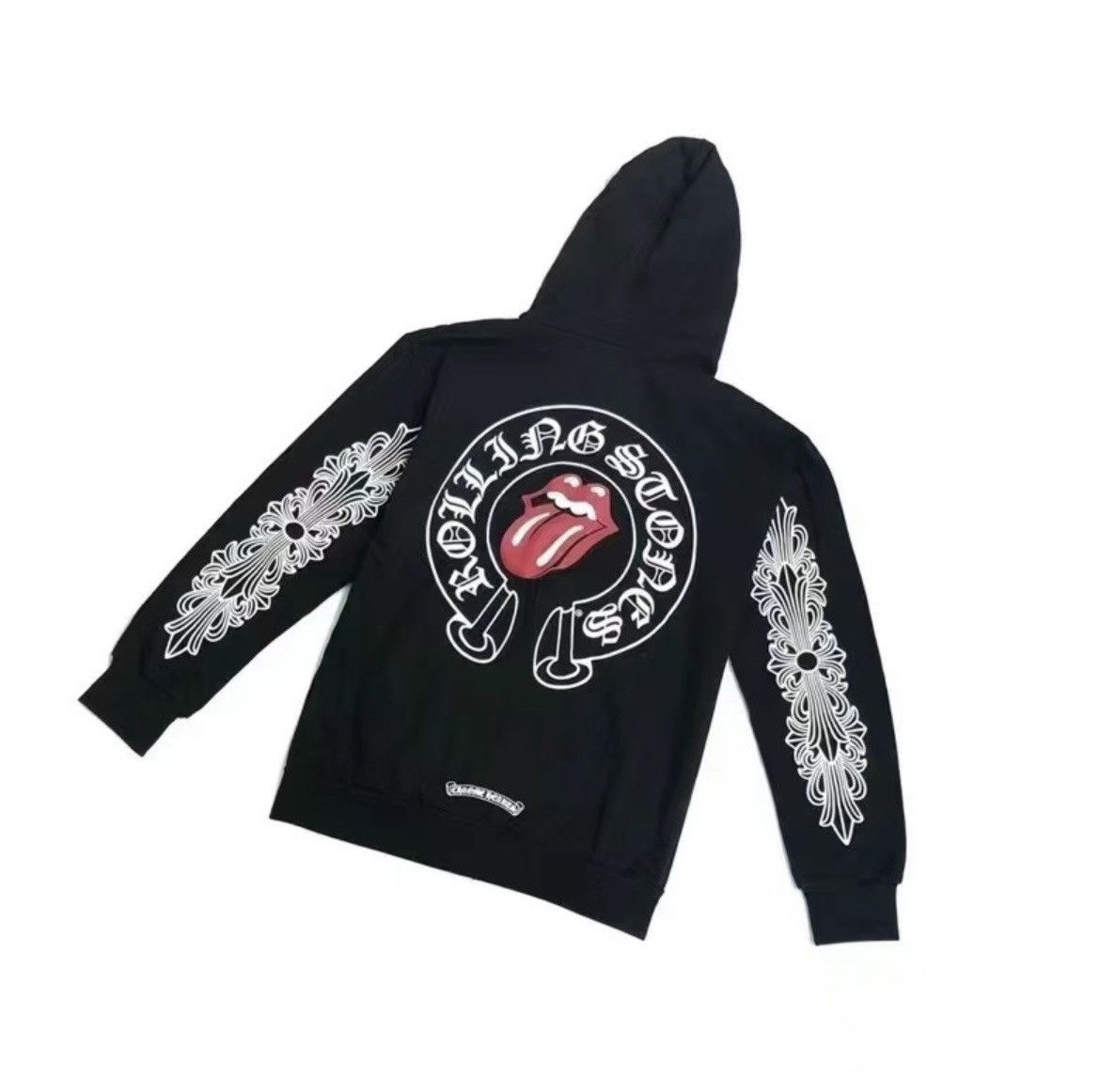 Chrome Hearts The Rolling Stones Red tongue zip up hoodie Grailed