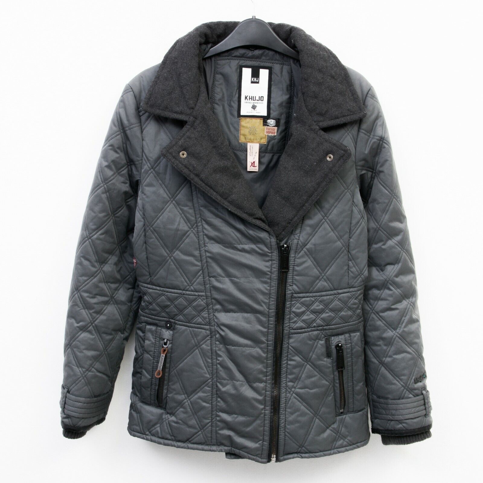 khujo Brooklyn With Inner Jacket Genuine Padded Quilted Coat Zip Size XL / US 12-14 / IT 48-50 - 1 Thumbnail