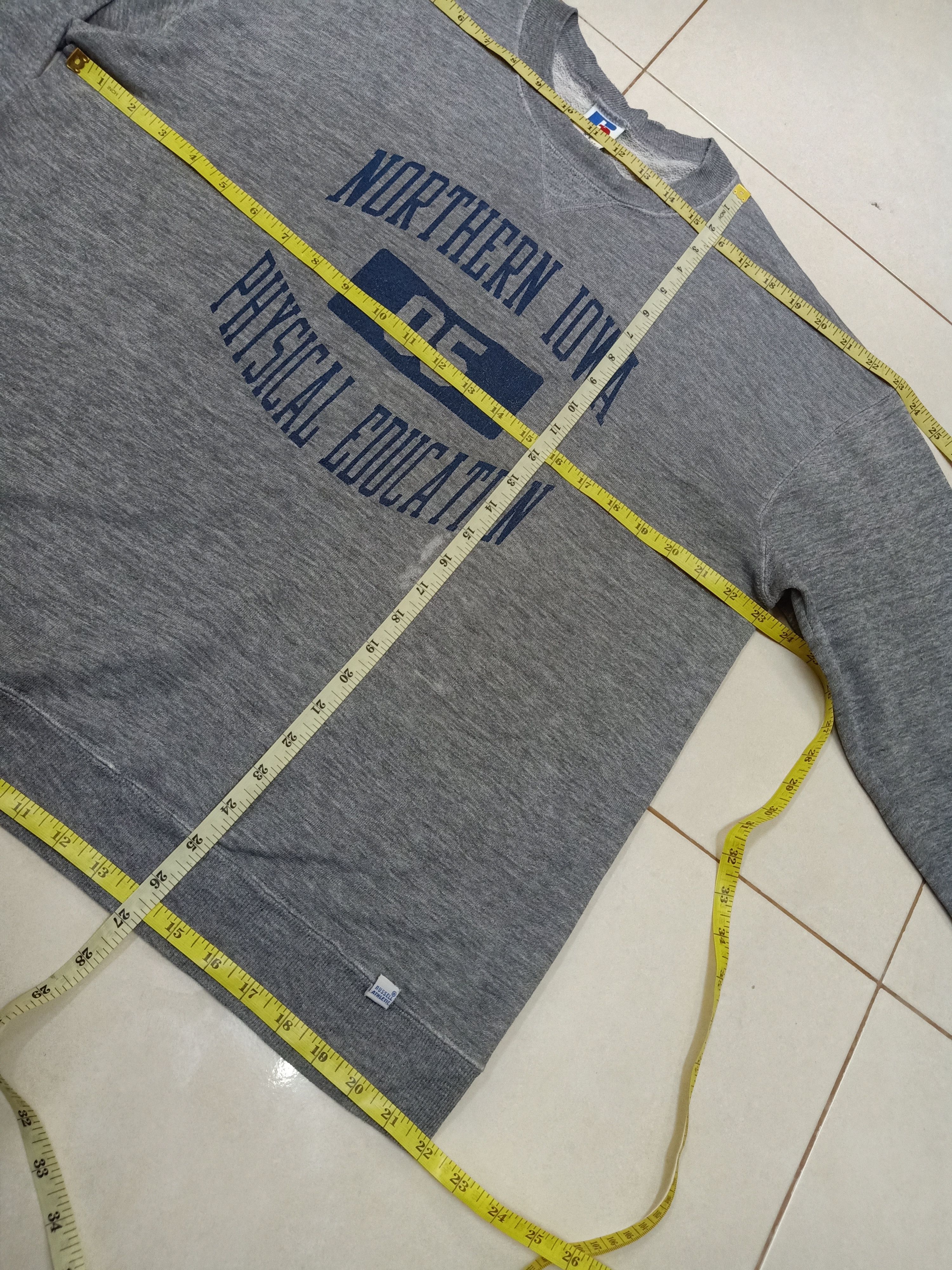 Russell Athletic × Vintage 90's RUSSELL ATHLETIC Vintage Made In USA Gray Sweatshirt Size US XL / EU 56 / 4 - 10 Thumbnail