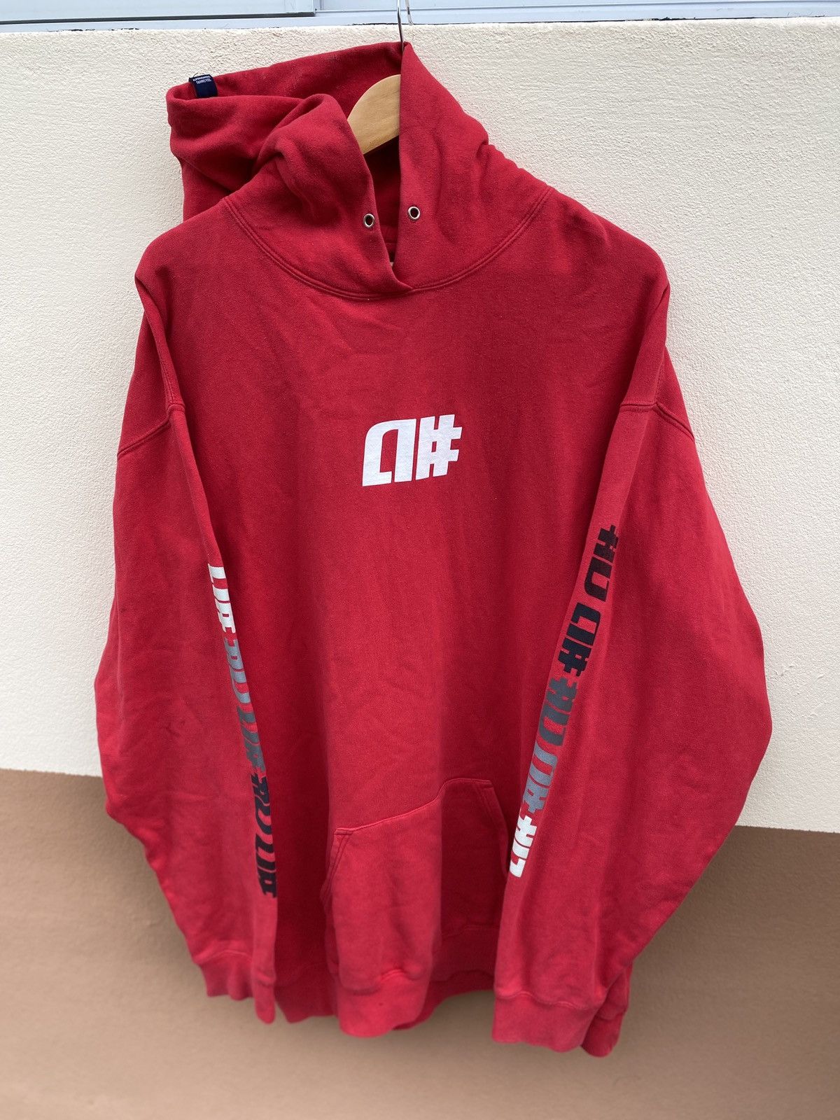 Alphanumeric × Vintage Vintage 90s Alphanumeric OG Logo Hoodie Size US XL / EU 56 / 4 - 1 Thumbnail