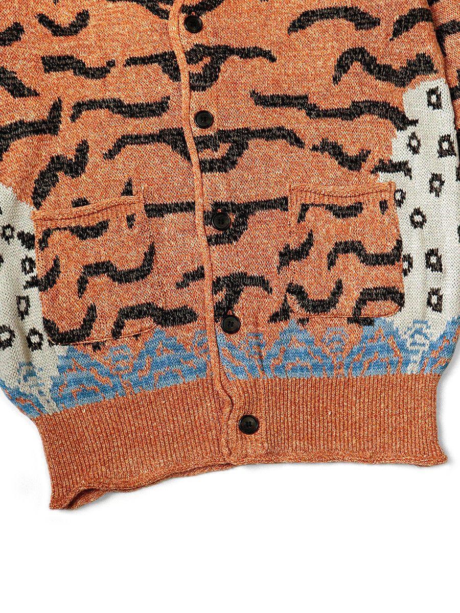 Kapital Kapital 7G linen Nepal Tiger cardigan size 3 Size US L / EU 52-54 / 3 - 4 Thumbnail