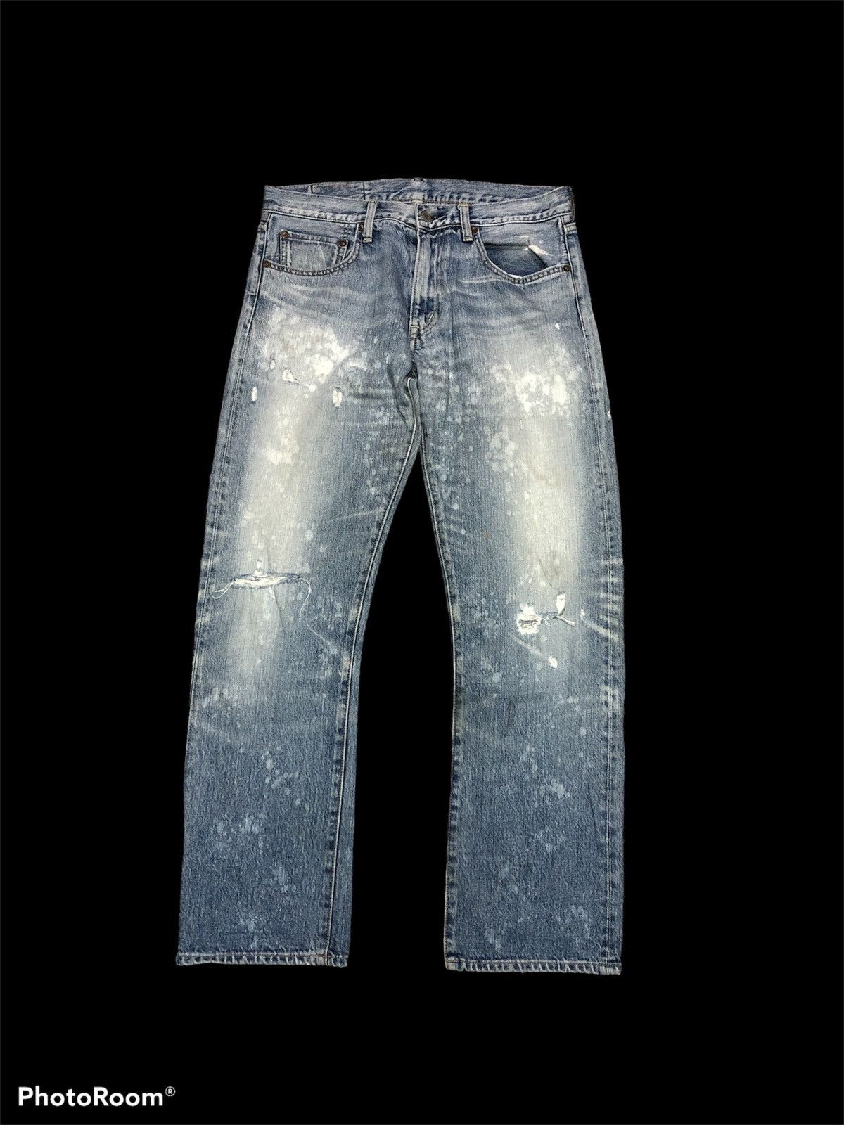 Bleach BLEACHED⚡️⚡️RNA INC DISTRESSED DENIM Size US 32 / EU 48 - 1 Thumbnail