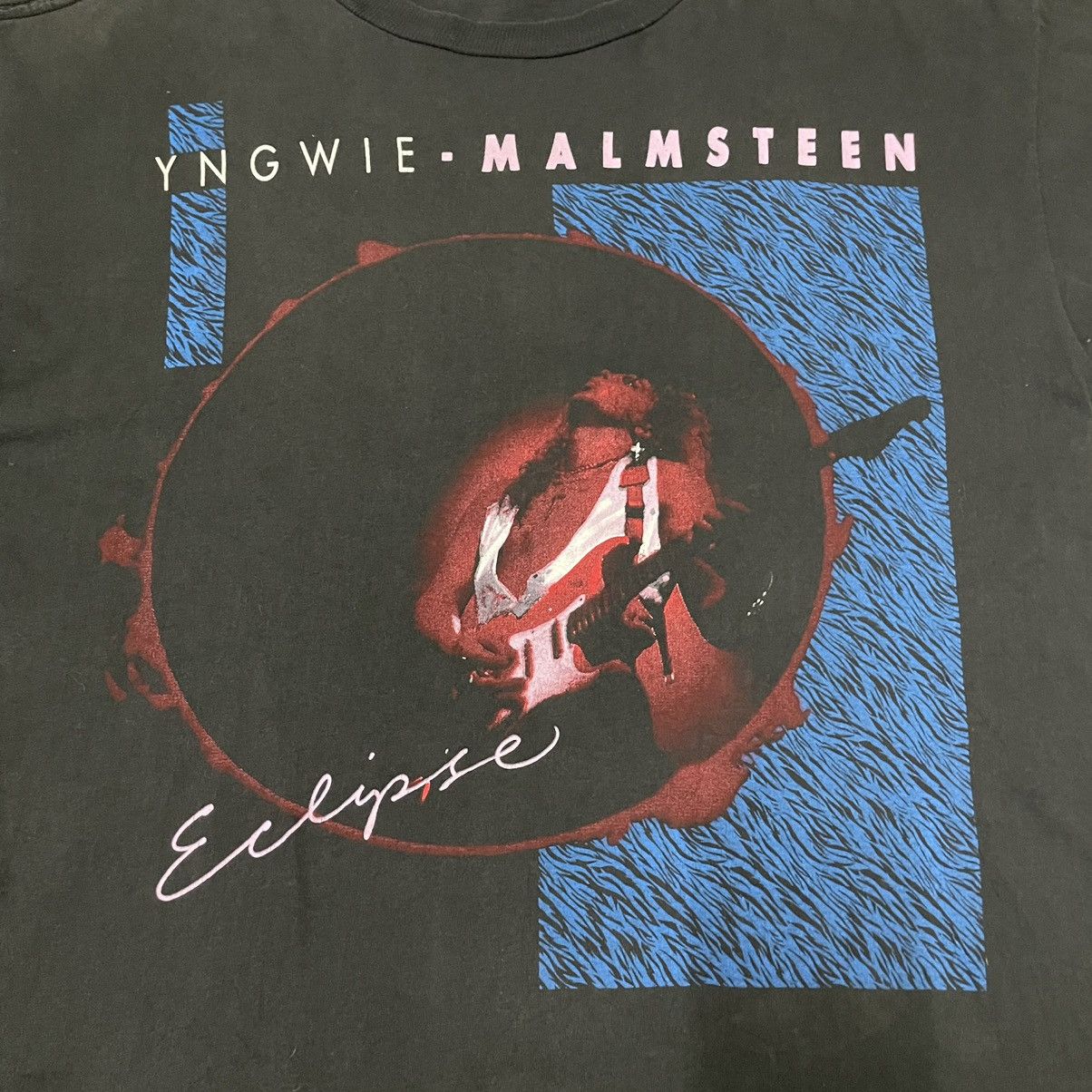 Band Tees × Vintage Rare‼️ Vintage YNGWIE MALMSTEEN 90s tour tshirt Size US L / EU 52-54 / 3 - 6 Thumbnail