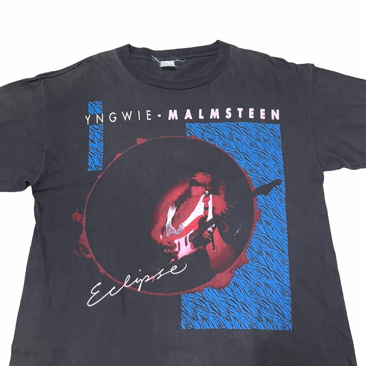 Band Tees × Vintage Rare‼️ Vintage YNGWIE MALMSTEEN 90s tour tshirt Size US L / EU 52-54 / 3 - 5 Thumbnail