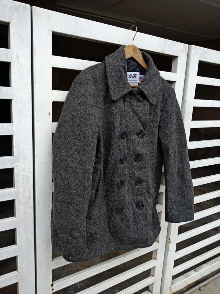 Schott Schott NYC U.S 740N Pea Jacket Wool Made in USA Size US L / EU 52-54 / 3 - 4 Thumbnail