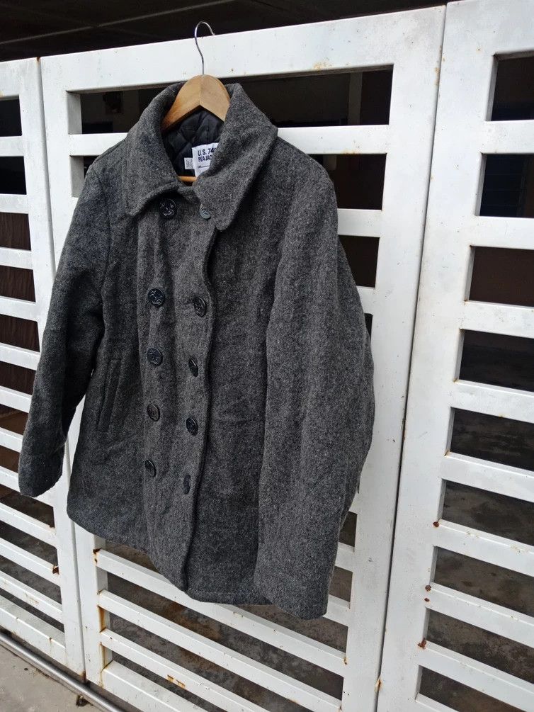 Schott Schott NYC U.S 740N Pea Jacket Wool Made in USA Size US L / EU 52-54 / 3 - 5 Thumbnail