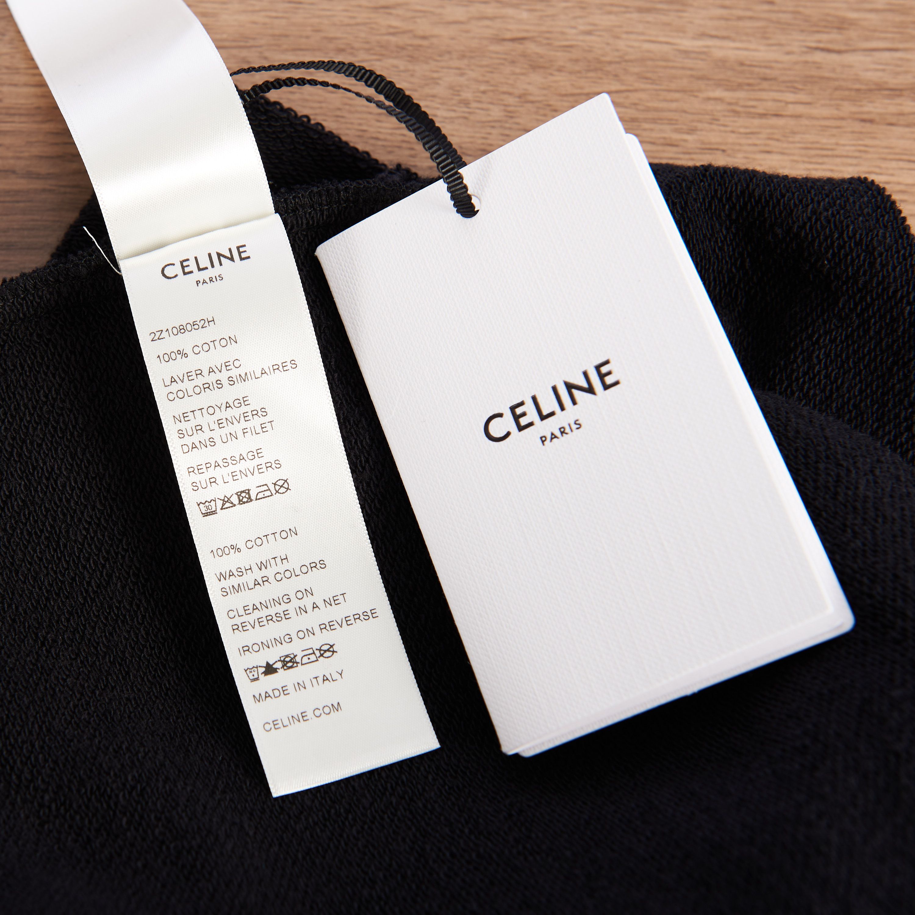 Celine Chains Track Pants in Black Cotton Fleece Size US 34 / EU 50 - 14 Thumbnail