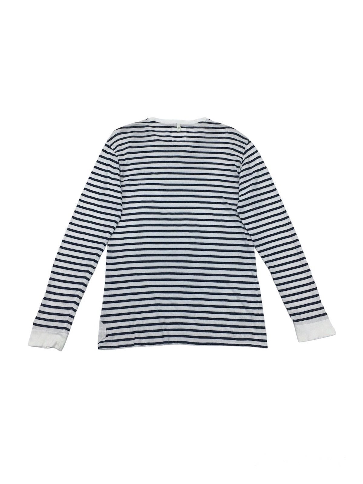 Visvim Visvim Striped Longsleeve Pocket Tee Size US M / EU 48-50 / 2 - 2 Thumbnail
