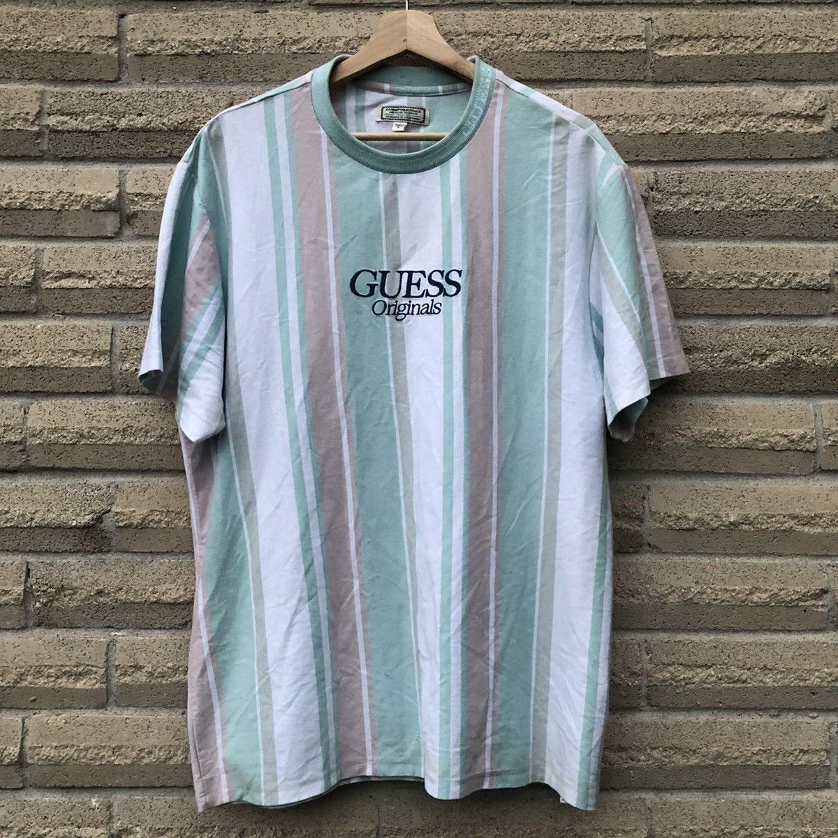 Guess Guess originals vintage style Retro Casual Striped Shirt M Size US M / EU 48-50 / 2 - 1 Thumbnail