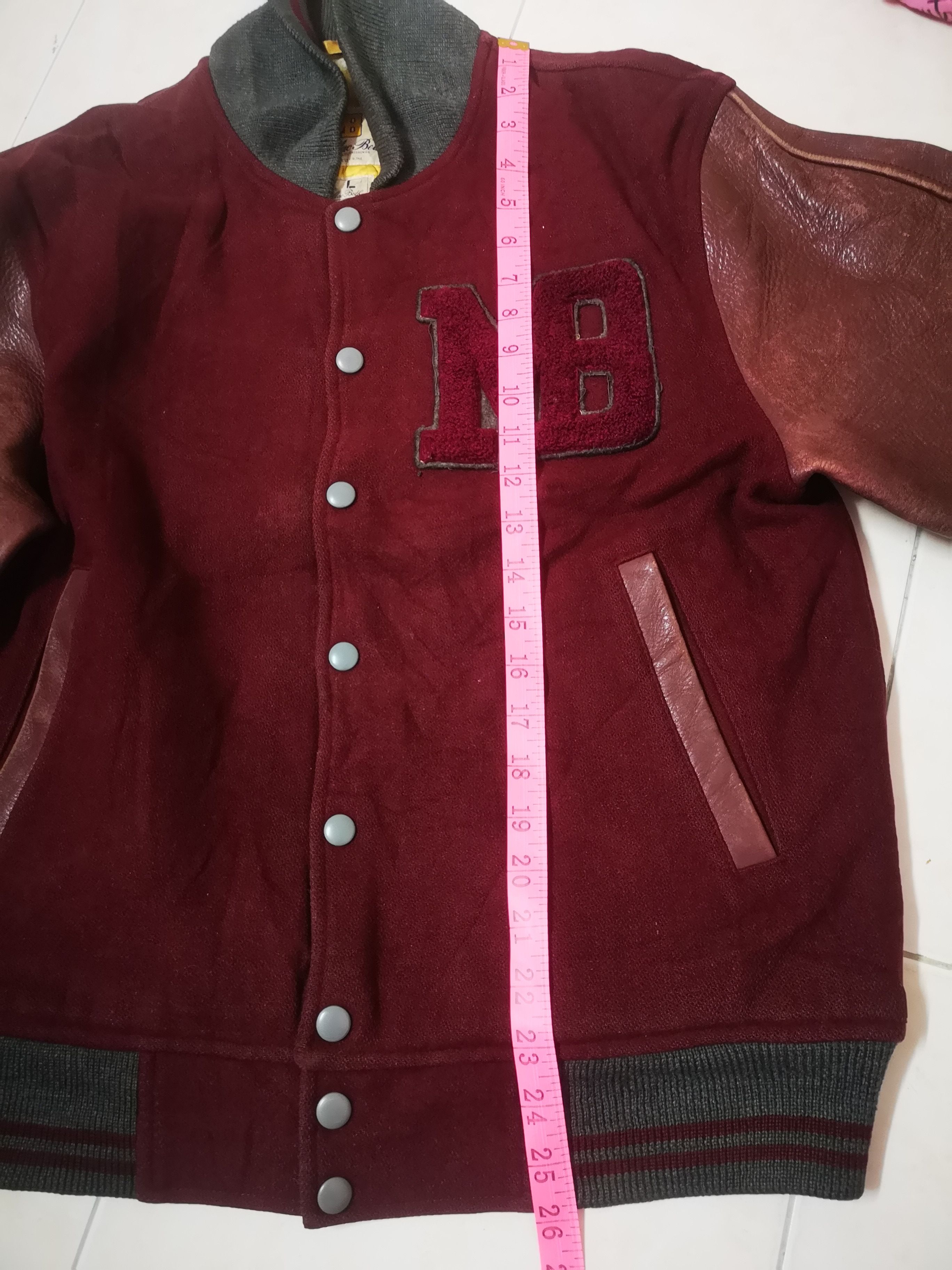 Macbeth 🔥Vintage Macbeth Varsity Jacket sleeve Leather Size US L / EU 52-54 / 3 - 17 Thumbnail