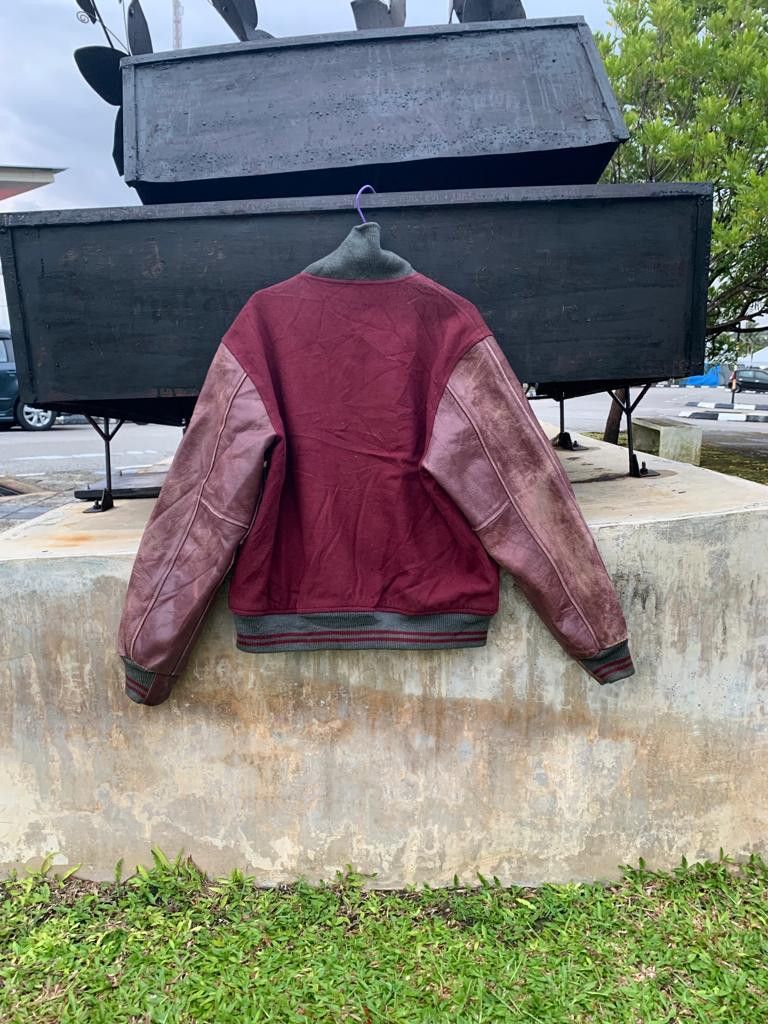 Macbeth 🔥Vintage Macbeth Varsity Jacket sleeve Leather Size US L / EU 52-54 / 3 - 2 Thumbnail