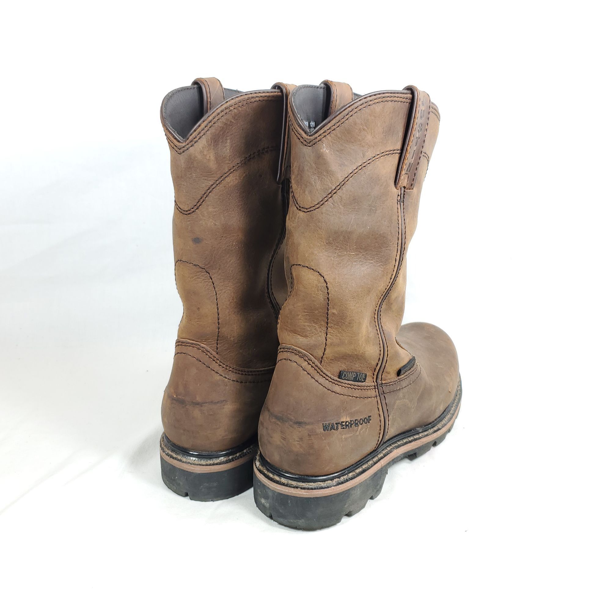 Justin Boots Justin Boots Men's Size 6.5 EE Pully Comp Safety Toe Brown L Size US 6.5 / EU 39-40 - 5 Thumbnail