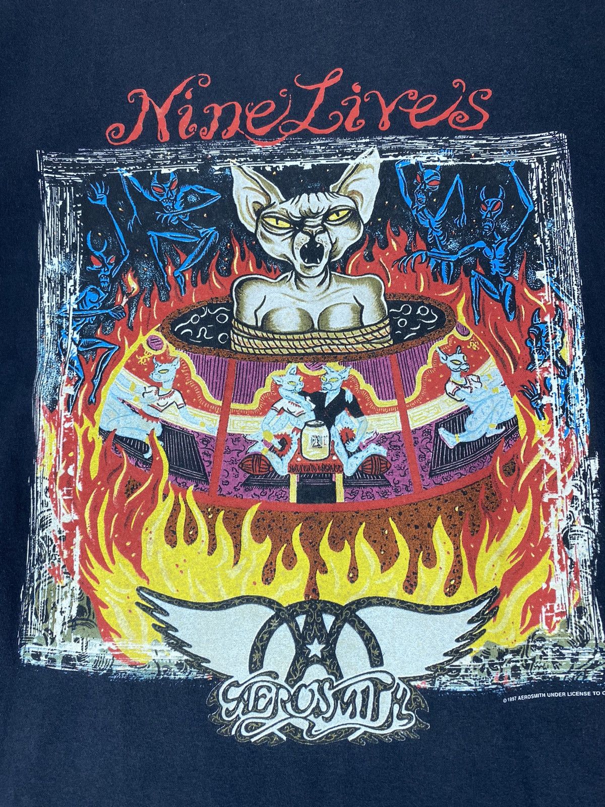 Band Tees Vintage rare 1997 Aerosmith Size US XL / EU 56 / 4 - 2 Thumbnail