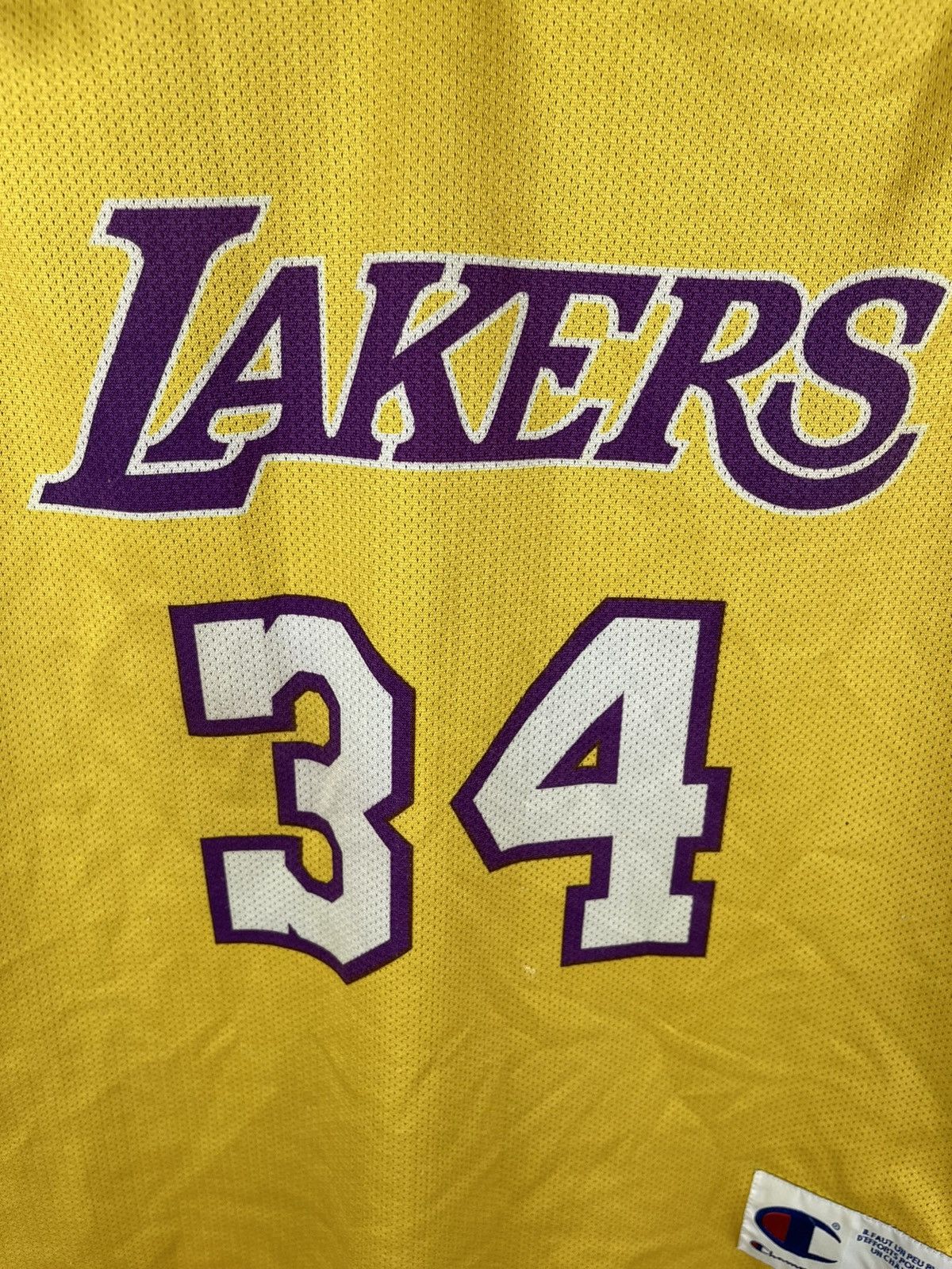 Champion Champion L.A. Lakers #34 shaquille o'neal vintage nba jersey Size US L / EU 52-54 / 3 - 5 Thumbnail