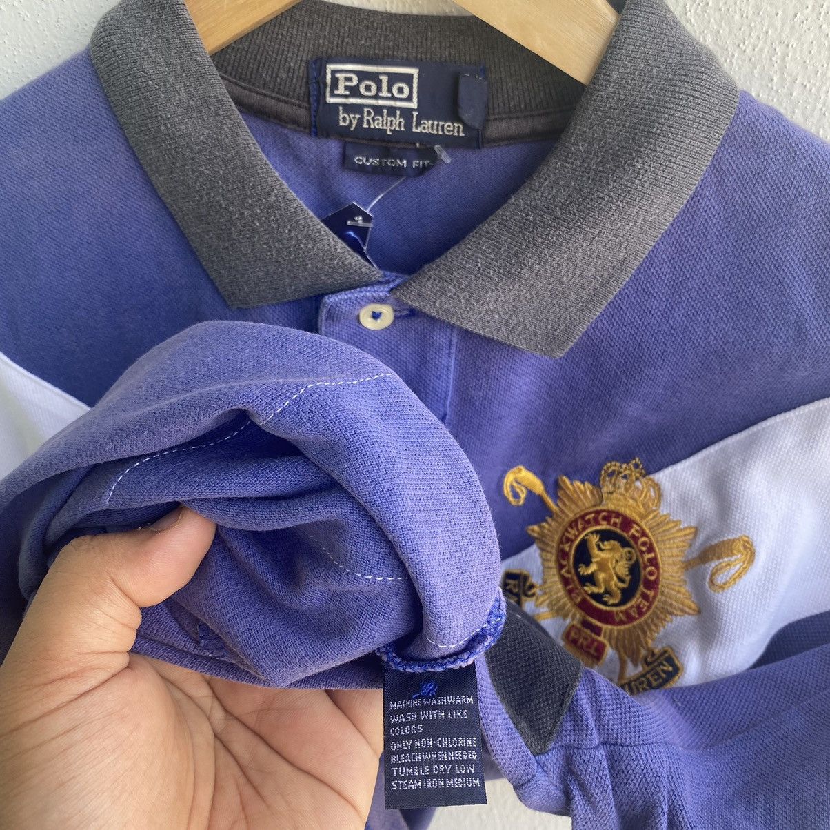 Polo Ralph Lauren × Ralph Lauren × Rugby Ralph Lauren Polo Ralph Lauren Black Watch No 2 X Design Collar Tee Size US L / EU 52-54 / 3 - 11 Thumbnail