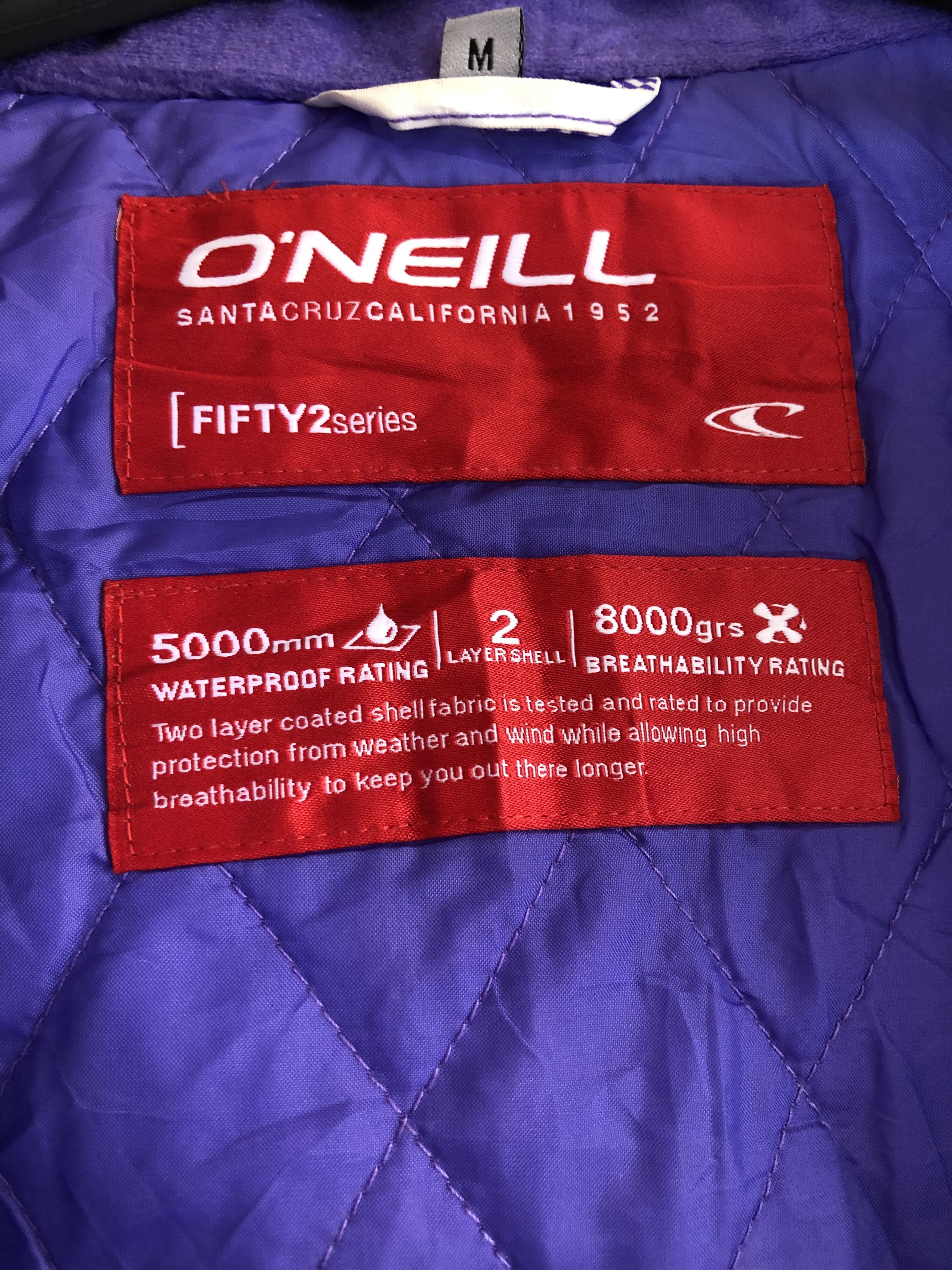 O'Neill RARE🔥ONEILL 502 SERIES 2-LAYER WATERPROOF SNOWBOARD JACKET Size US M / EU 48-50 / 2 - 20 Thumbnail