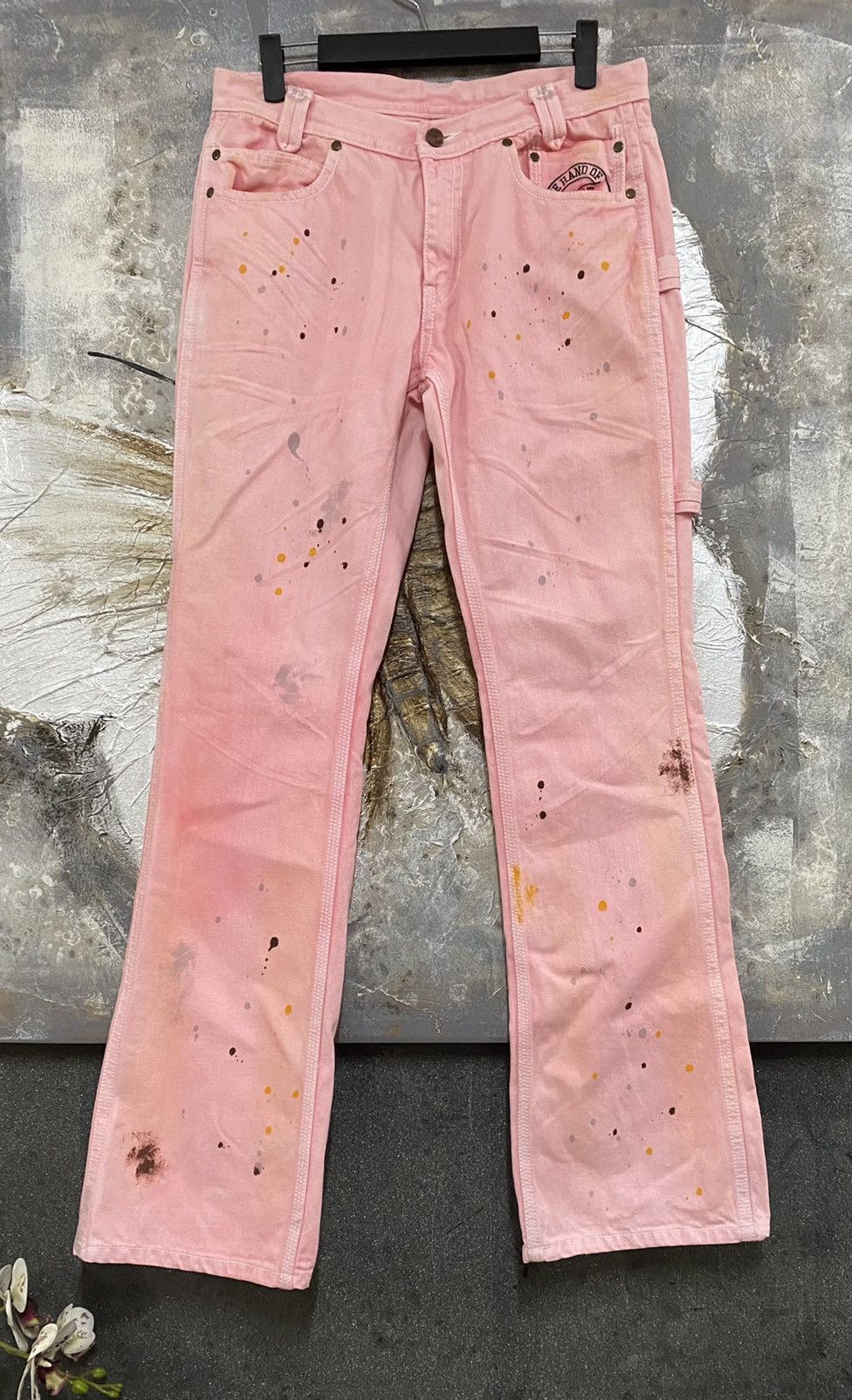 Risot Paint Splatter Denim Pants Jeans W31