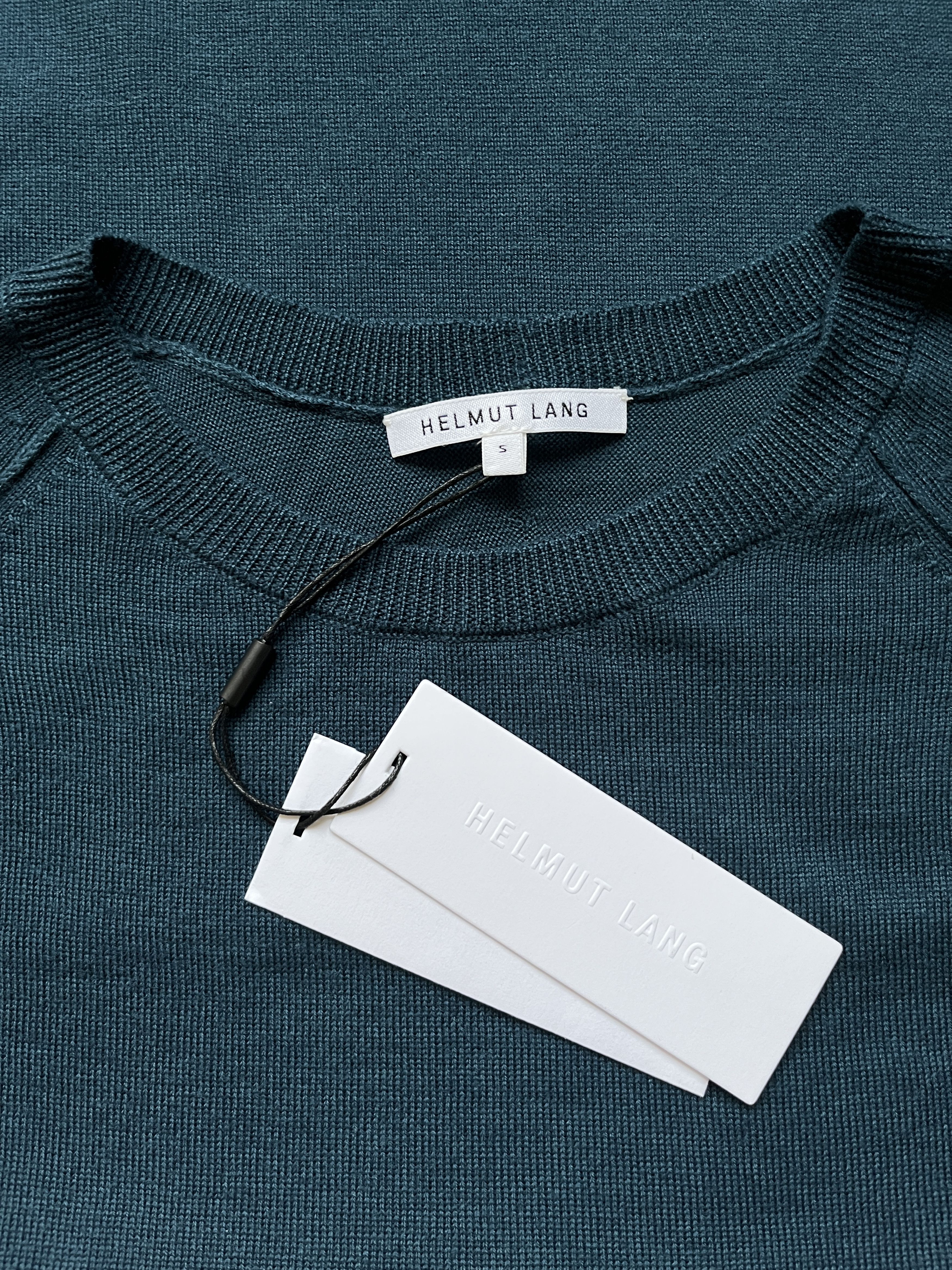 Helmut Lang ⚡️QUICK SALE⚡️Helmut Lang Teal Green Knit Sweater Size US S / EU 44-46 / 1 - 5 Thumbnail